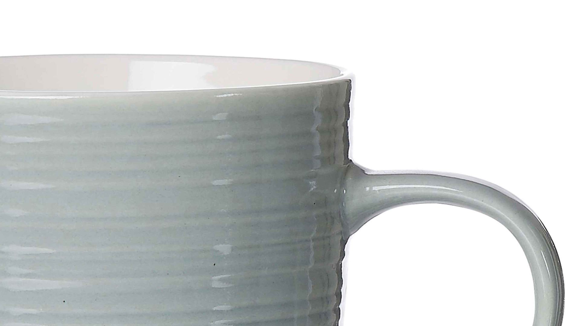 Kaffeebecher Ritzenhoff & breker aus Porzellan in Grau Ritzenhoff & Breker Jumbobecher Suomi grau-blaues Porzellan – ca. 520 ml