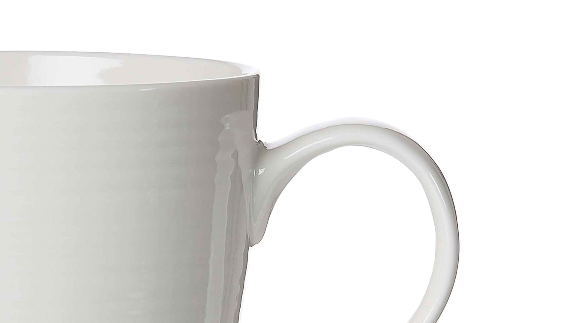 Kaffeebecher Ritzenhoff & breker aus Porzellan in Weiß Ritzenhoff & Breker Jumbobecher Suomi cremeweißes Porzellan – ca. 520 ml