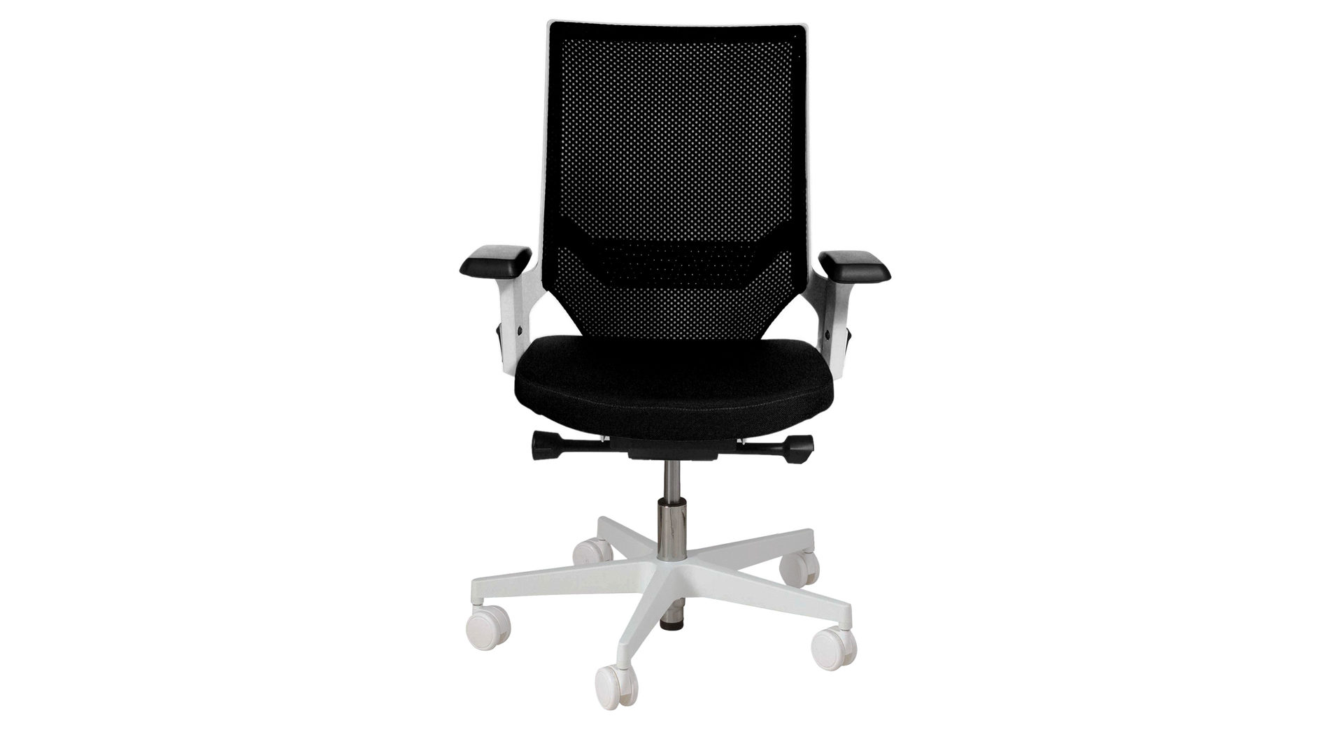 Drehstuhl Topstar aus Stoff in Weiß Topstar Drehstuhl Autosyncron-1 Weiß & Schwarz