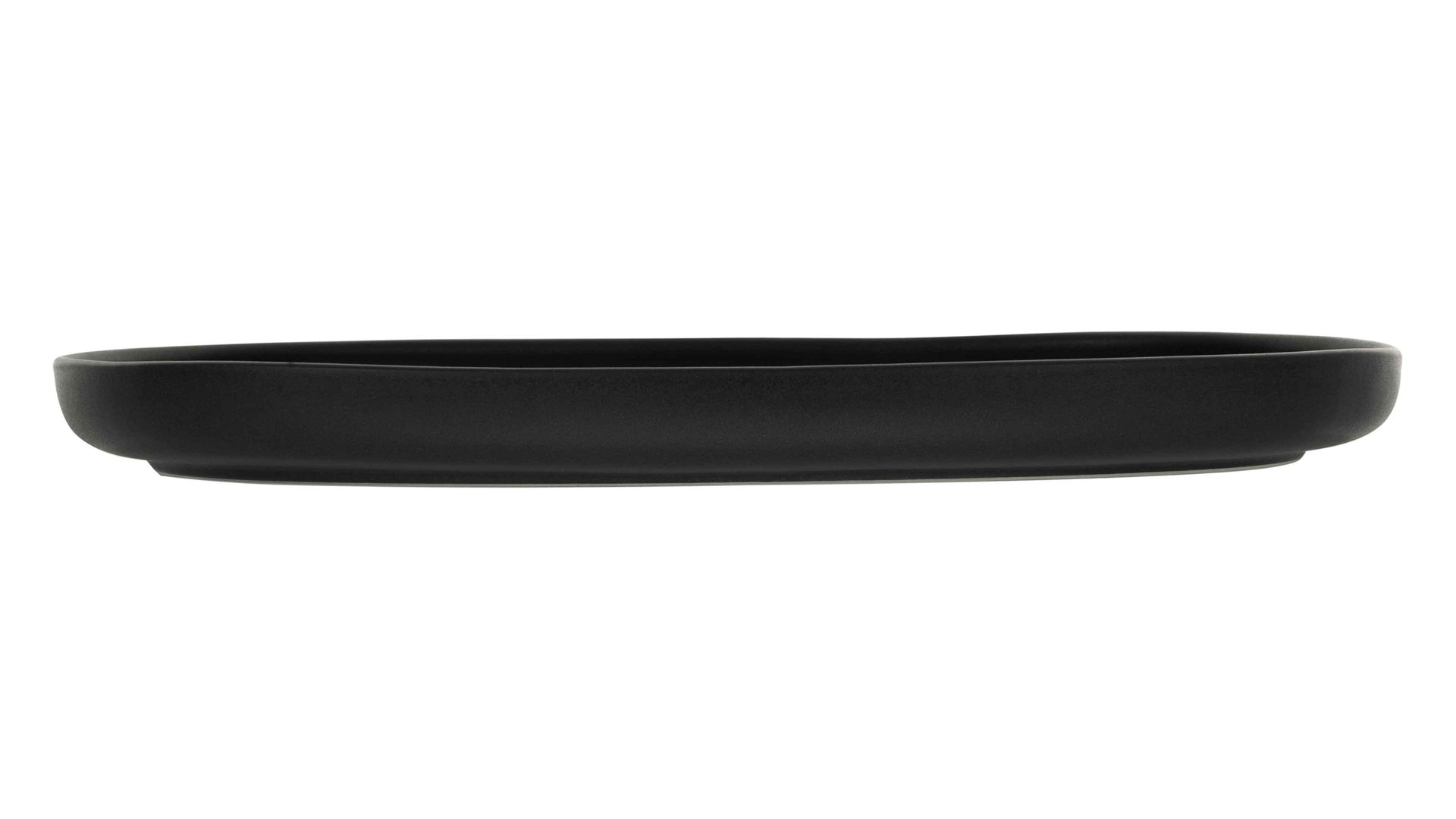 Servierplatte Creatable aus Keramik in Schwarz CREATABLE Uno – Servierplatte schwarzes Steinzeug – ca. 23 x 33 cm