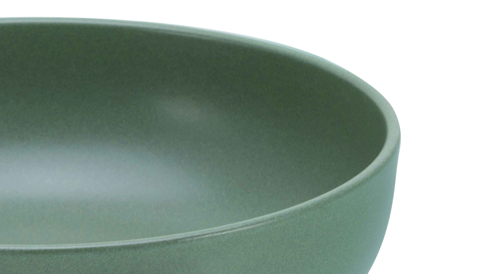 Salatschale Creatable aus Keramik in Grün CREATABLE Uno – Salatschüssel grünes Steinzeug – Durchmesser ca. 26 cm
