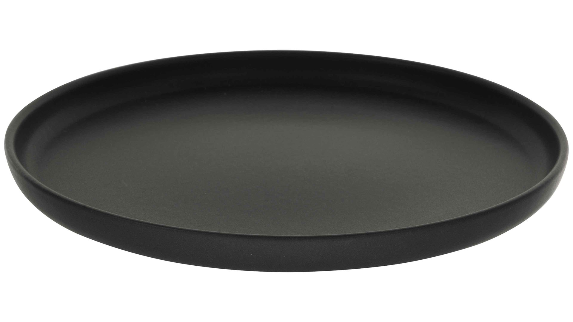 Essteller Creatable aus Keramik in Schwarz CREATABLE Uno – Speiseteller schwarzes Steinzeug – Durchmesser ca. 28 cm