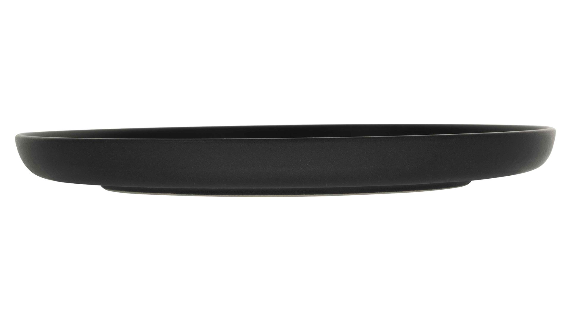 Essteller Creatable aus Keramik in Schwarz CREATABLE Uno – Speiseteller schwarzes Steinzeug – Durchmesser ca. 28 cm
