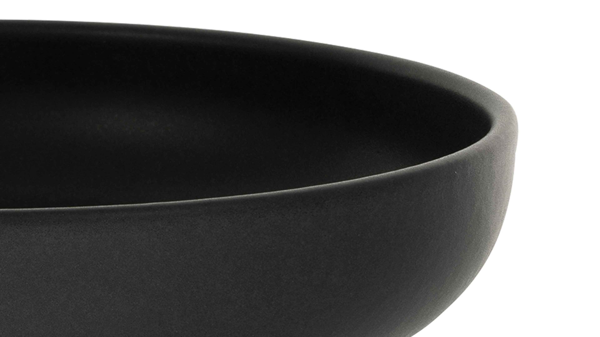 Suppenteller Creatable aus Keramik in Schwarz CREATABLE Uno – Suppenteller schwarzes Steinzeug – Durchmesser ca. 22 cm