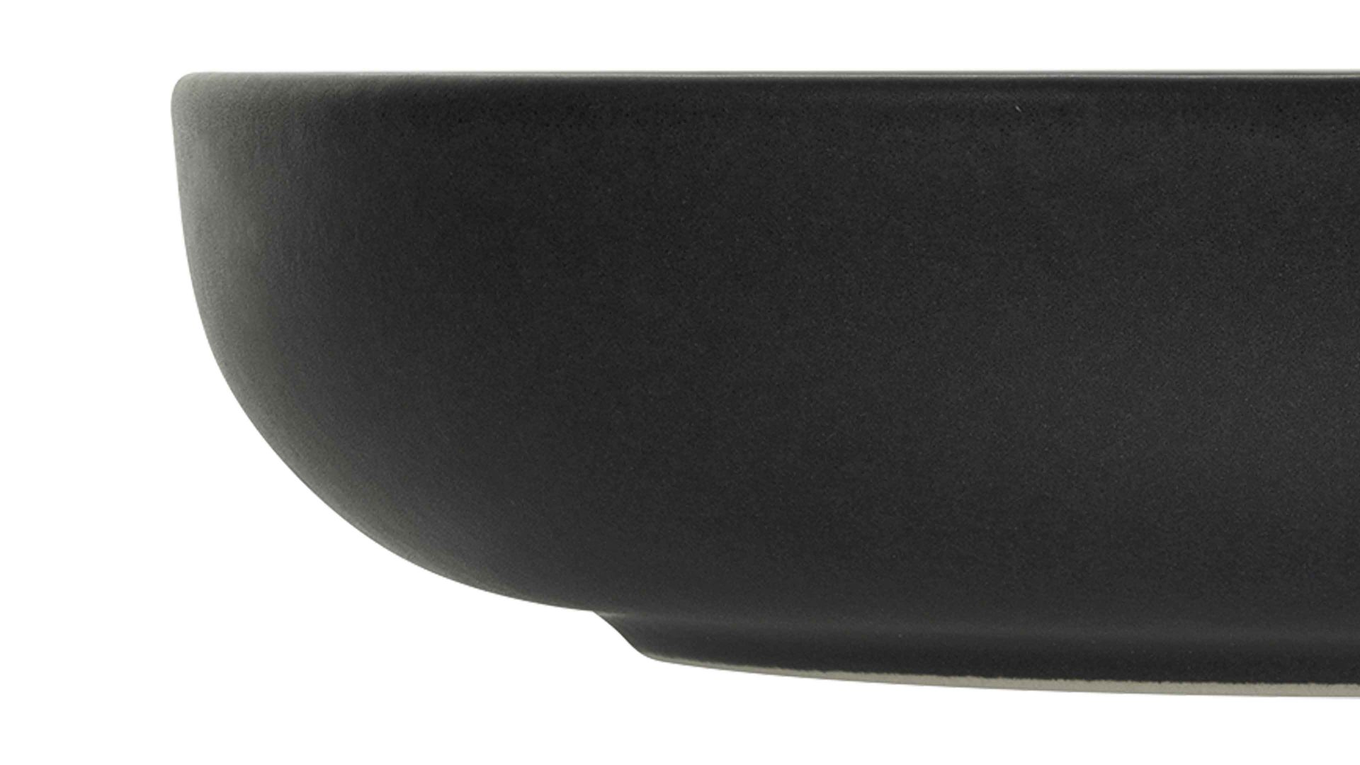 Suppenteller Creatable aus Keramik in Schwarz CREATABLE Uno – Suppenteller schwarzes Steinzeug – Durchmesser ca. 22 cm