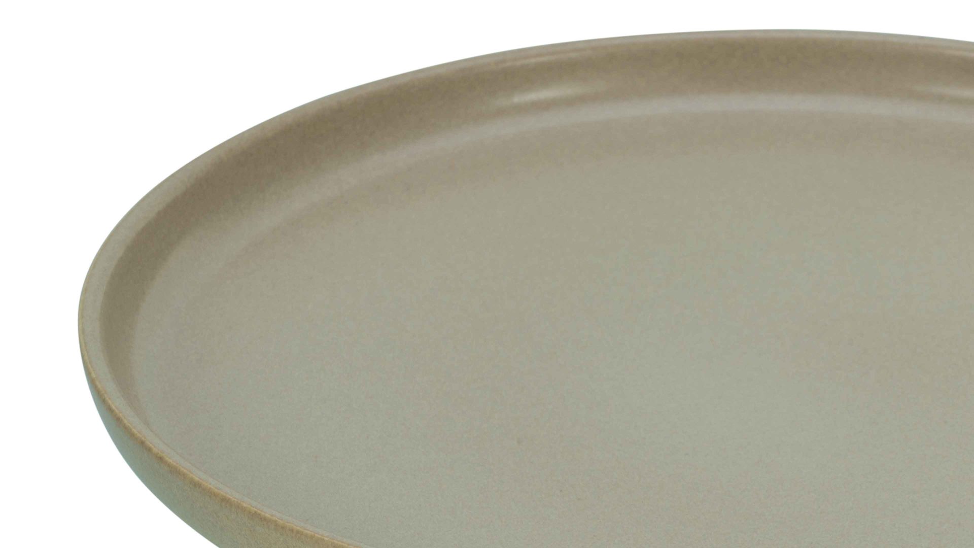 Kuchen- / Frühstücks- / Dessertteller Creatable aus Keramik in Beige CREATABLE Uno – Dessertteller sandfarbenes Steinzeug – Durchmesser ca. 21 cm