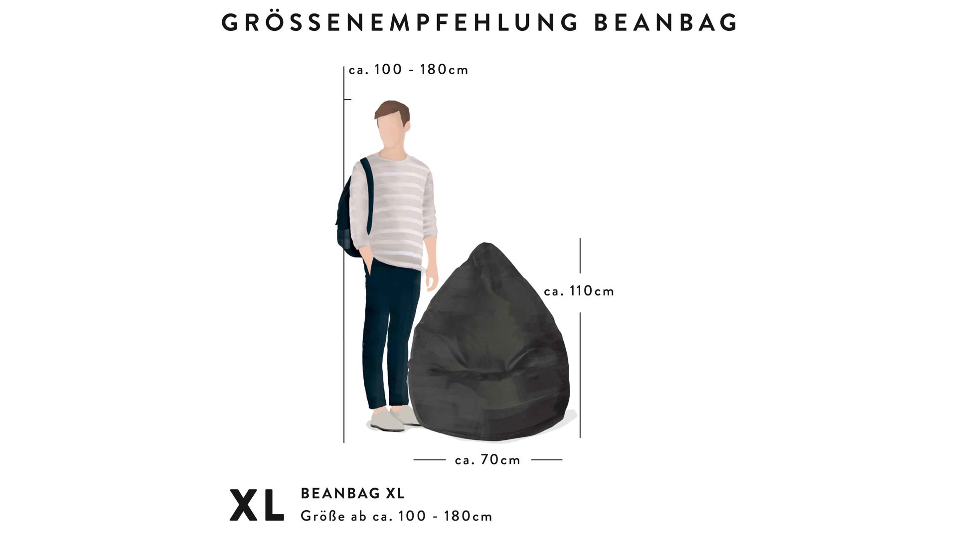 Sitzsack-Pouf Magma sitting point aus Kunstfaser in Türkis SITTING POINT Sitzsack Fluffy XL - Sitzmöbel türkiser Plüsch – ca. 220 Liter