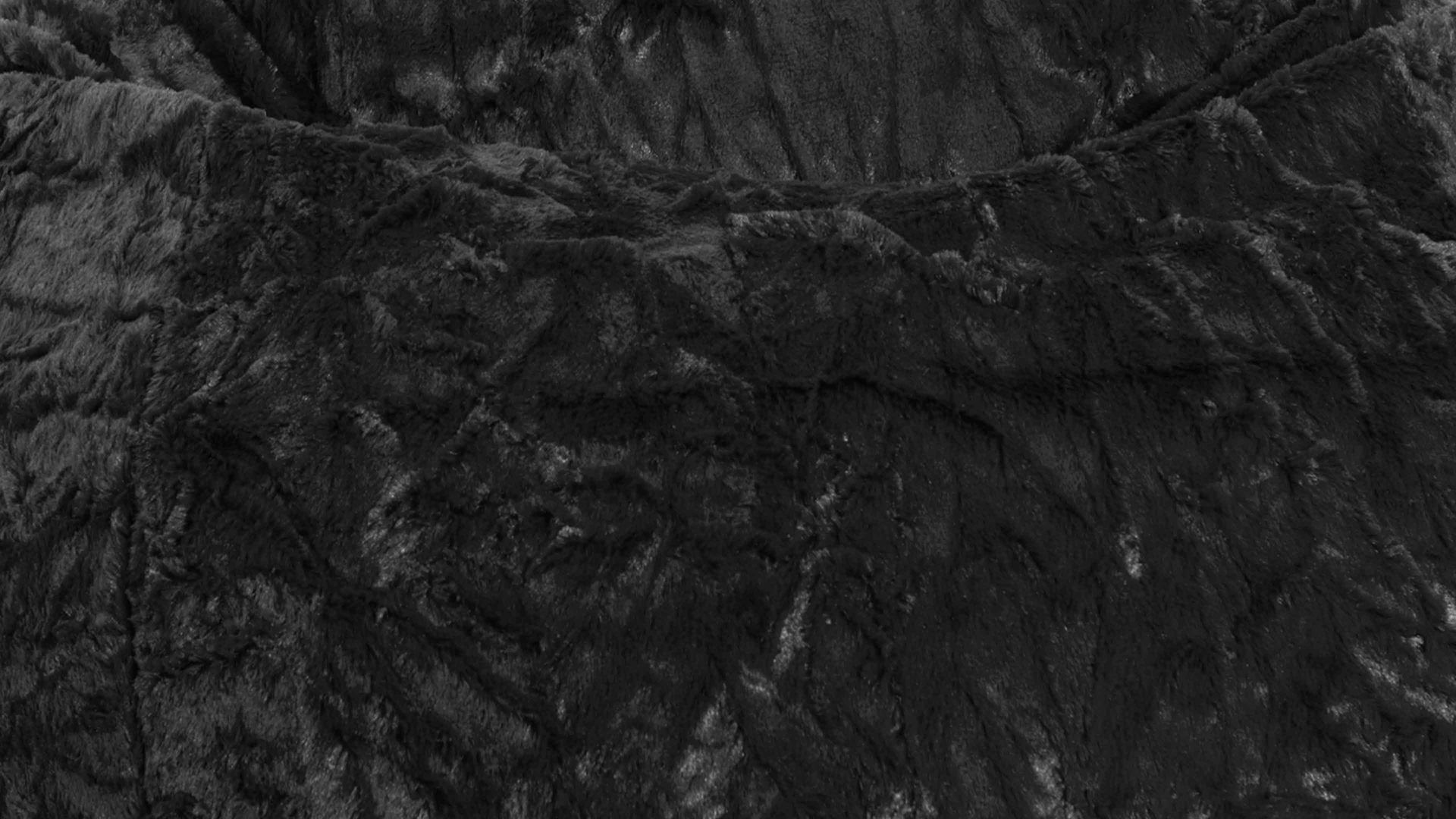 Standard-Sitzsack Magma sitting point aus Kunstfaser in Schwarz SITTING POINT Plüsch-Sitzsack Fluffy XL - Sitzmöbel schwarzer Plüschbezug - ca. 220 Liter