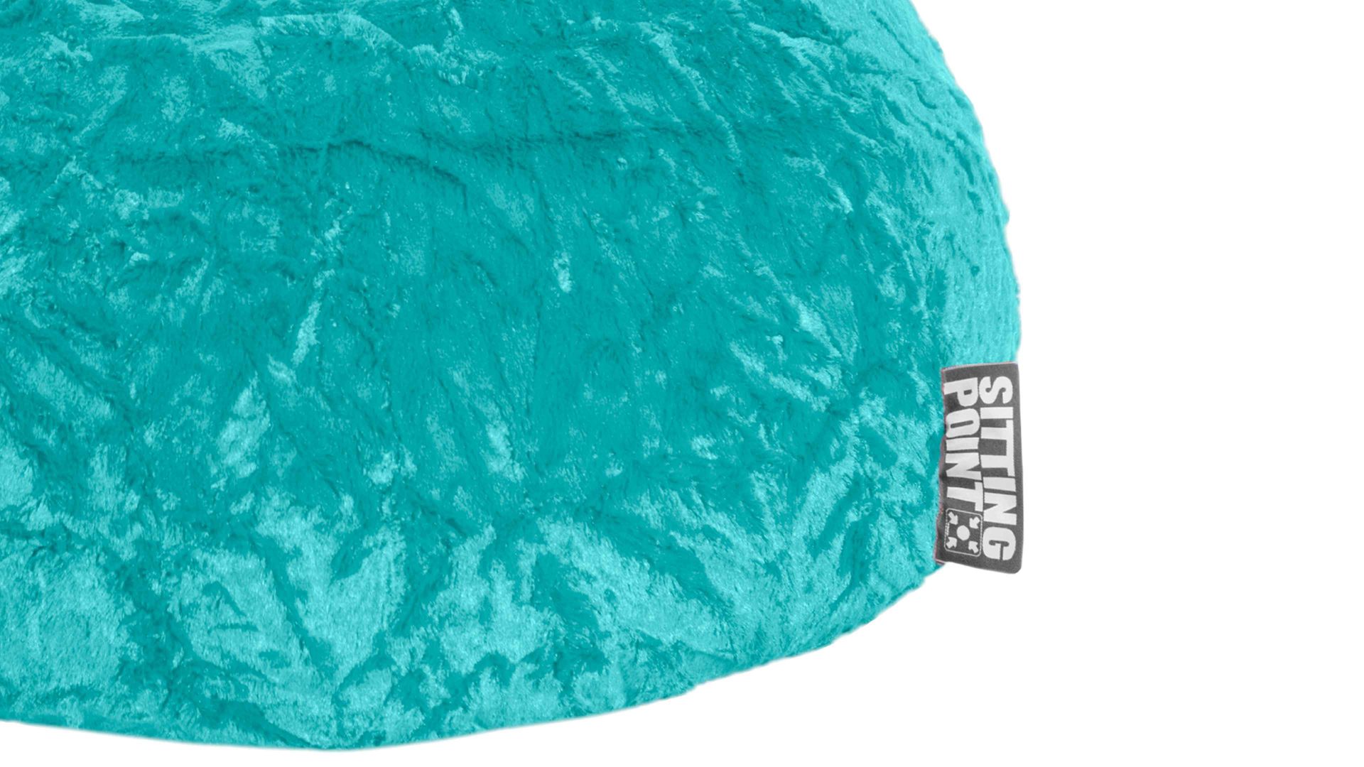 Standard-Sitzsack Magma sitting point aus Kunstfaser in Türkis SITTING POINT Plüsch-Sitzsack Fluffy XL - Sitzmöbel türkisfarbener Plüschbezug - ca. 220 Liter