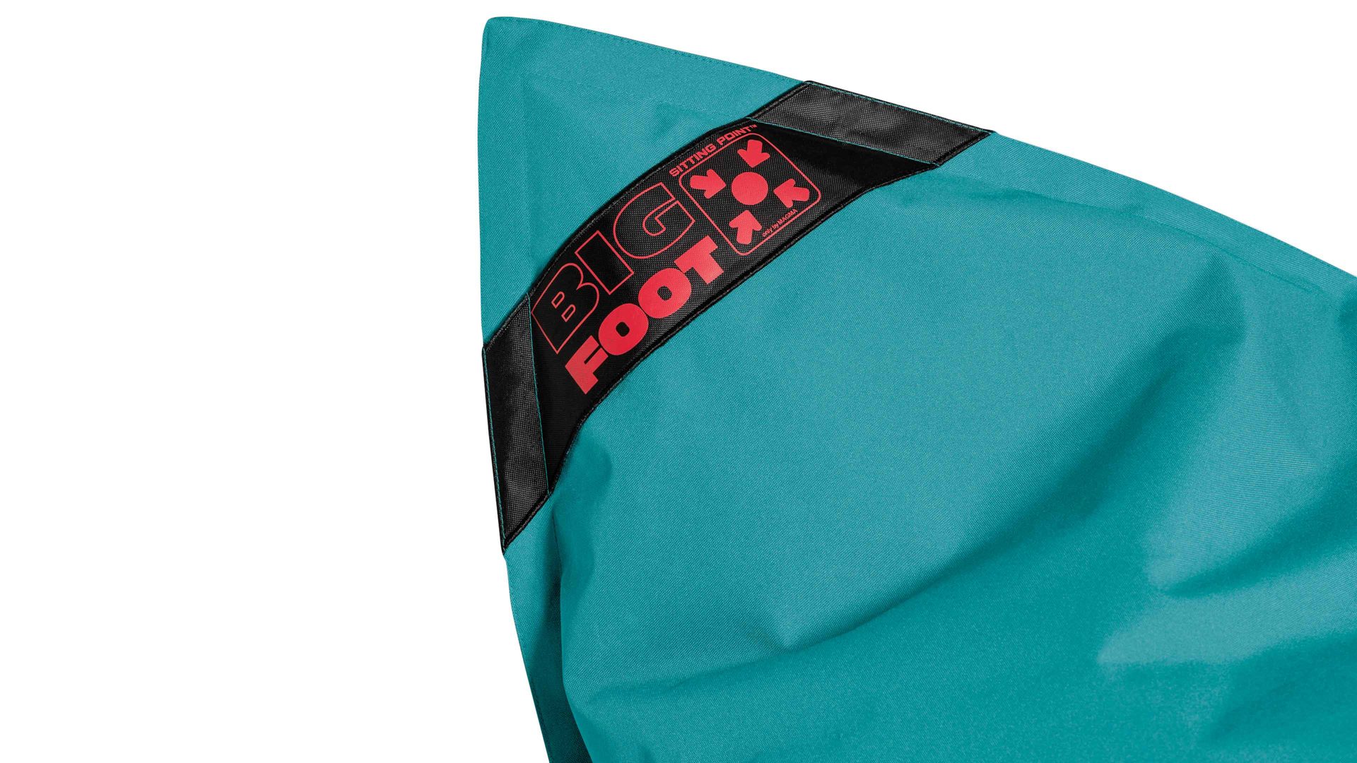 Sitzsack-Bodenkissen Magma sitting point aus Kunstfaser in Petrol SITTING POINT Sitzsack bigfoot scuba® - Sitzmöbel petrolfarbene Kunstfaser - ca. 130 x 170 cm