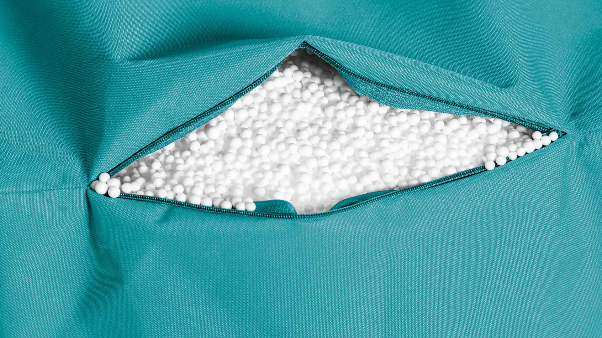 Sitzsack-Bodenkissen Magma sitting point aus Kunstfaser in Petrol SITTING POINT Sitzsack bigfoot scuba® - Sitzmöbel petrolfarbene Kunstfaser - ca. 130 x 170 cm