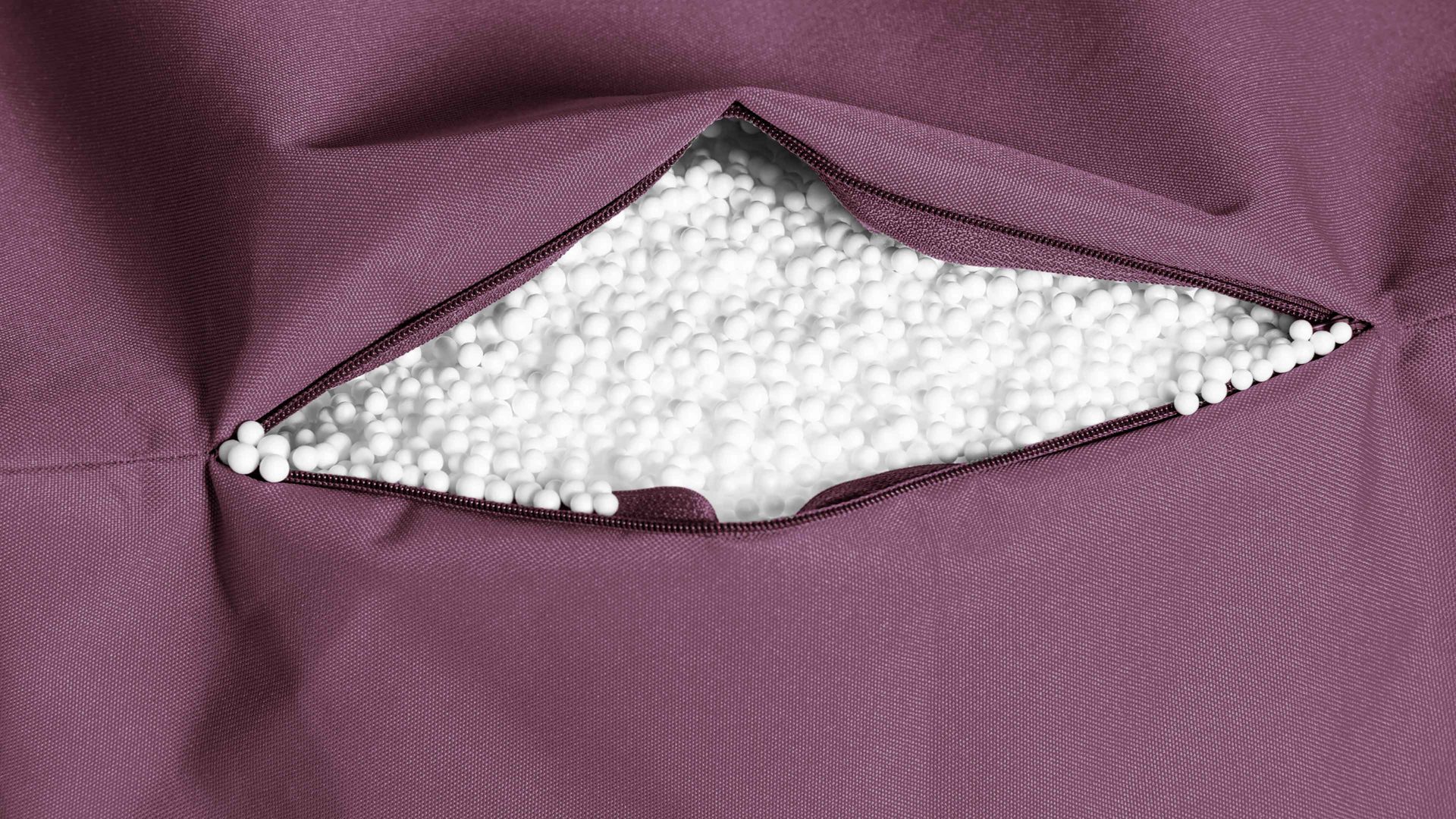 Sitzsack-Bodenkissen Magma sitting point aus Kunstfaser in Lila SITTING POINT Sitzsack bigfoot scuba® - Sitzmöbel auberginefarbene Kunstfaser - ca. 130 x 170 cm