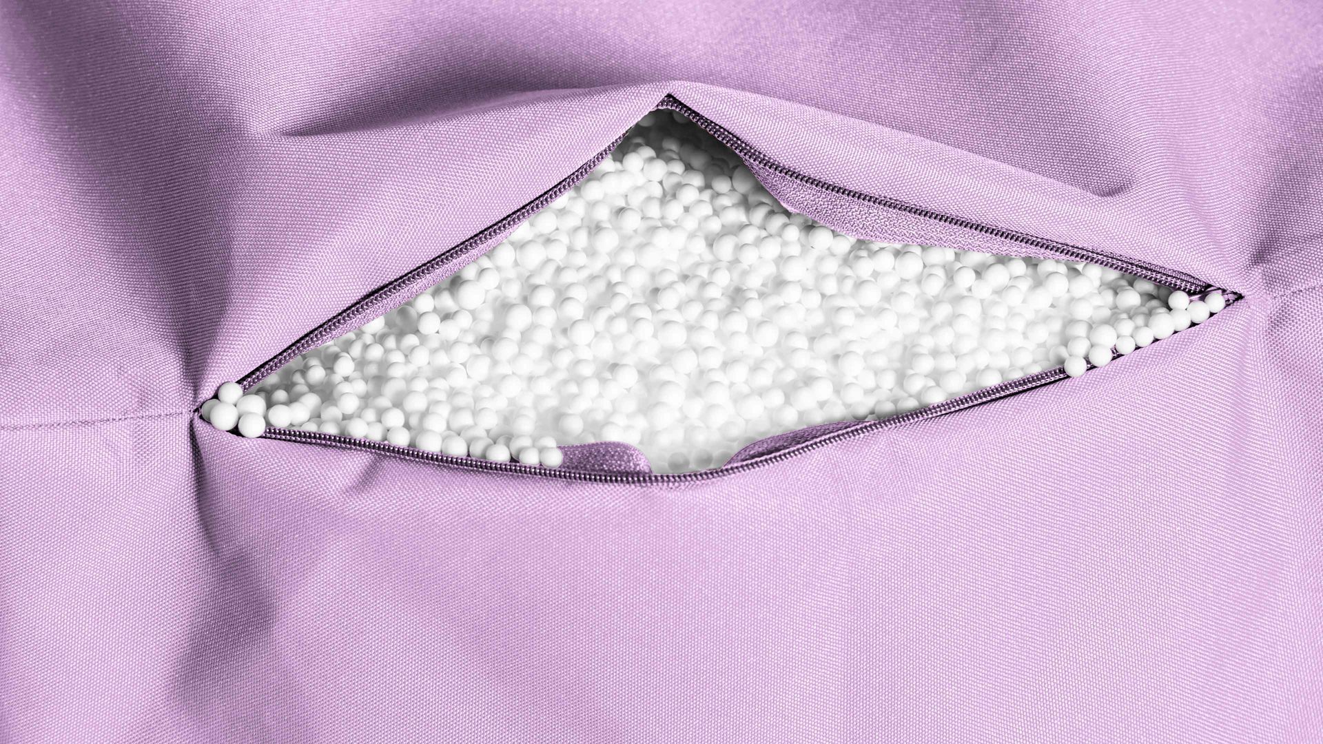 Sitzsack-Bodenkissen Magma sitting point aus Kunstfaser in Pastell SITTING POINT Sitzsack bigfoot scuba® - Sitzmöbel fliederfarbene Kunstfaser - ca. 130 x 170 cm