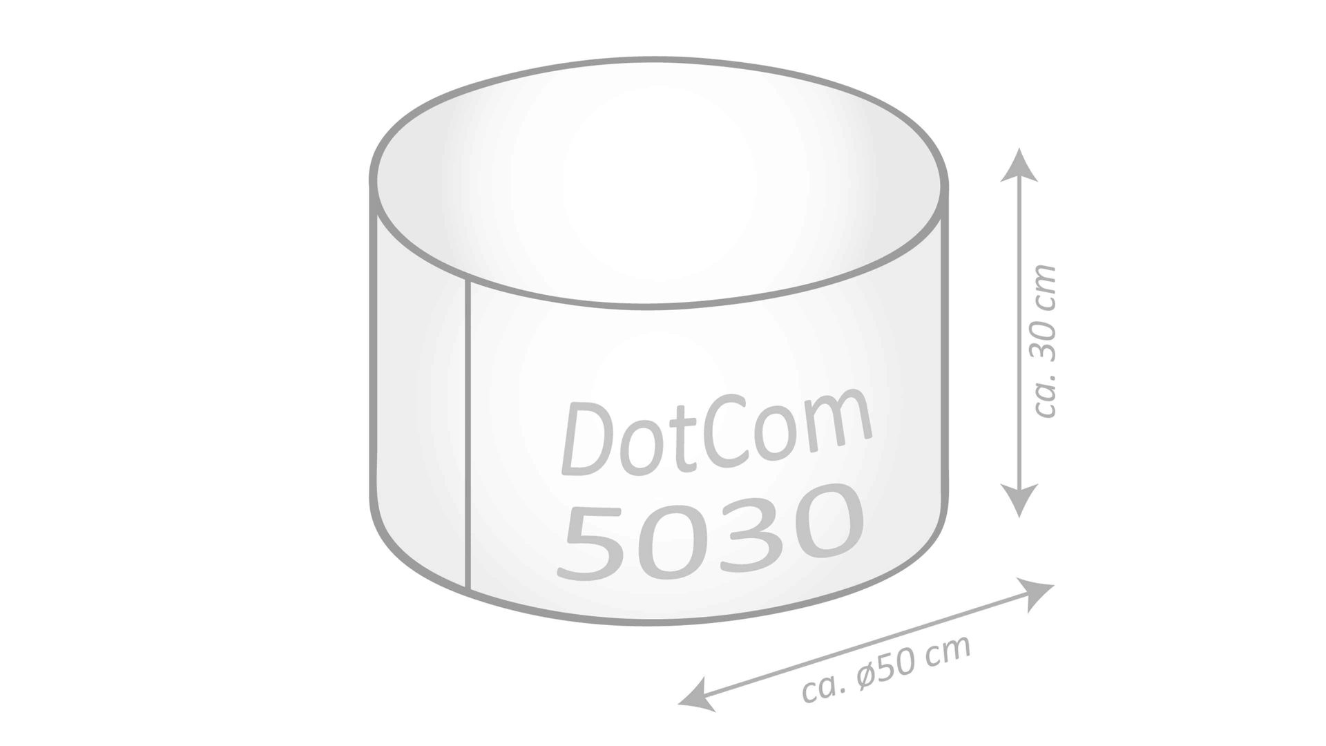 Sitzsack-Hocker Magma sitting point aus Kunstfaser in Petrol SITTING POINT Sitzsack-Hocker dotcom bebop scuba® Petrol & Anthrazit - Durchmesser ca. 50 cm