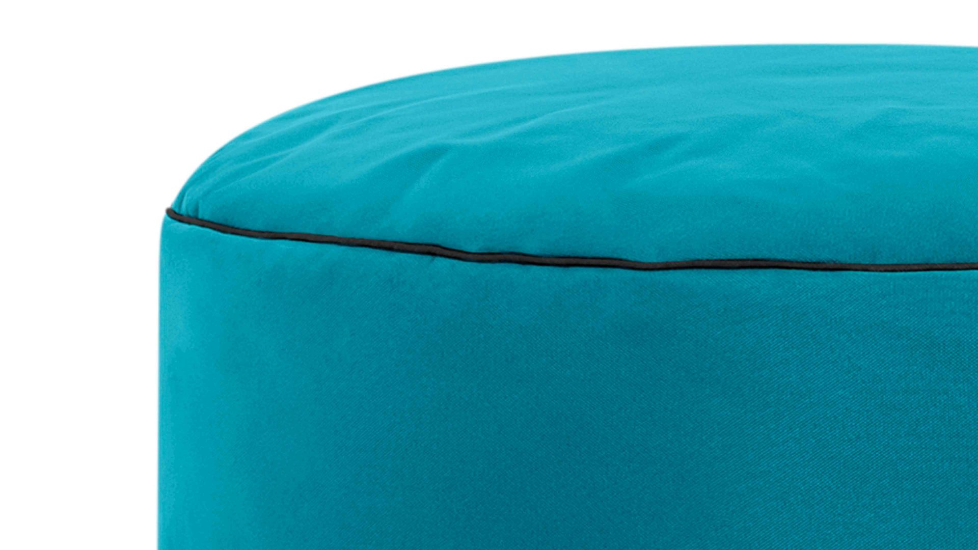 Sitzsack-Hocker Magma sitting point aus Kunstfaser in Petrol SITTING POINT Sitzsack-Hocker dotcom scuba® petrolfarbene Kunstfaser – Durchmesser ca. 30 cm