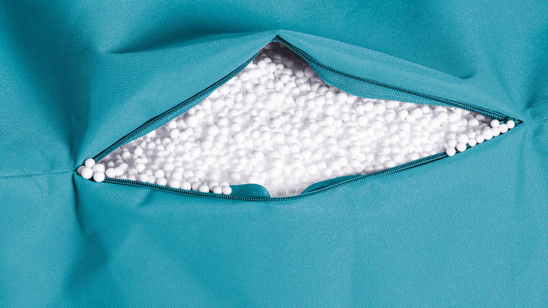 Sitzsack-Hocker Magma sitting point aus Kunstfaser in Petrol SITTING POINT Sitzsack-Hocker dotcom scuba® petrolfarbene Kunstfaser – Durchmesser ca. 30 cm