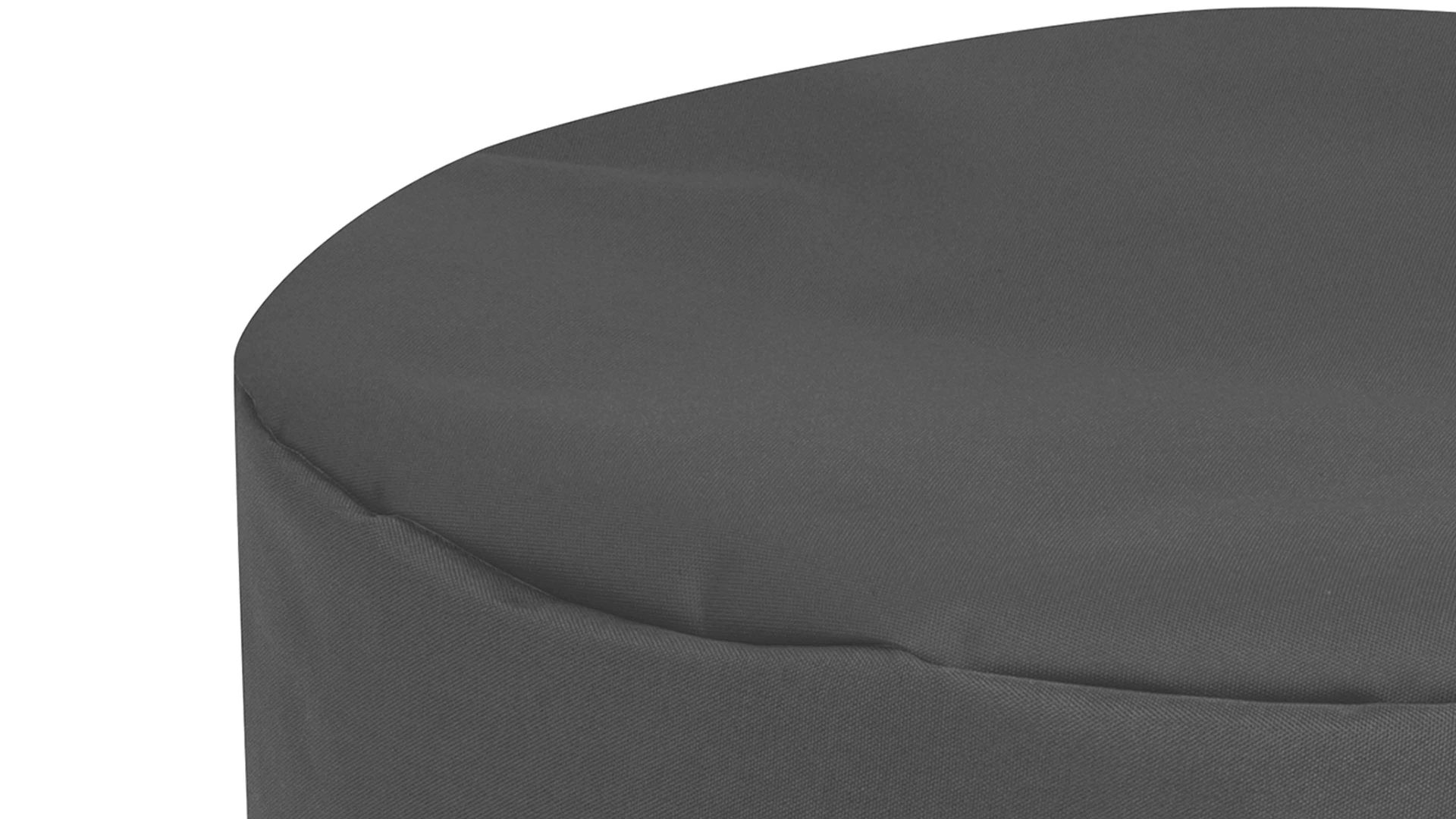 Sitzsack-Hocker Magma sitting point aus Kunstfaser in Dunkelgrau SITTING POINT Sitzsack-Hocker dotcom bebop uni scuba® als Kleinmöbel anthrazitfarbene Kunstfaser – Durchmesser ca. 50 cm