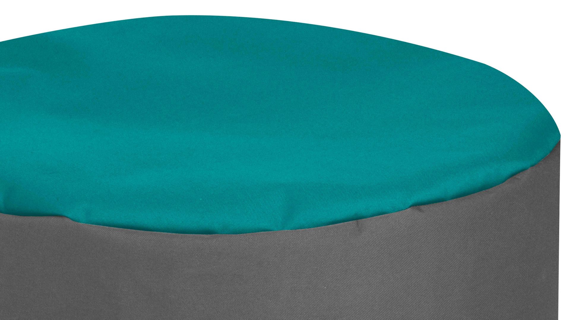 Sitzsack-Hocker Magma sitting point aus Kunstfaser in Petrol SITTING POINT Sitzsack-Hocker dotcom bebop scuba® Petrol & Anthrazit - Durchmesser ca. 50 cm