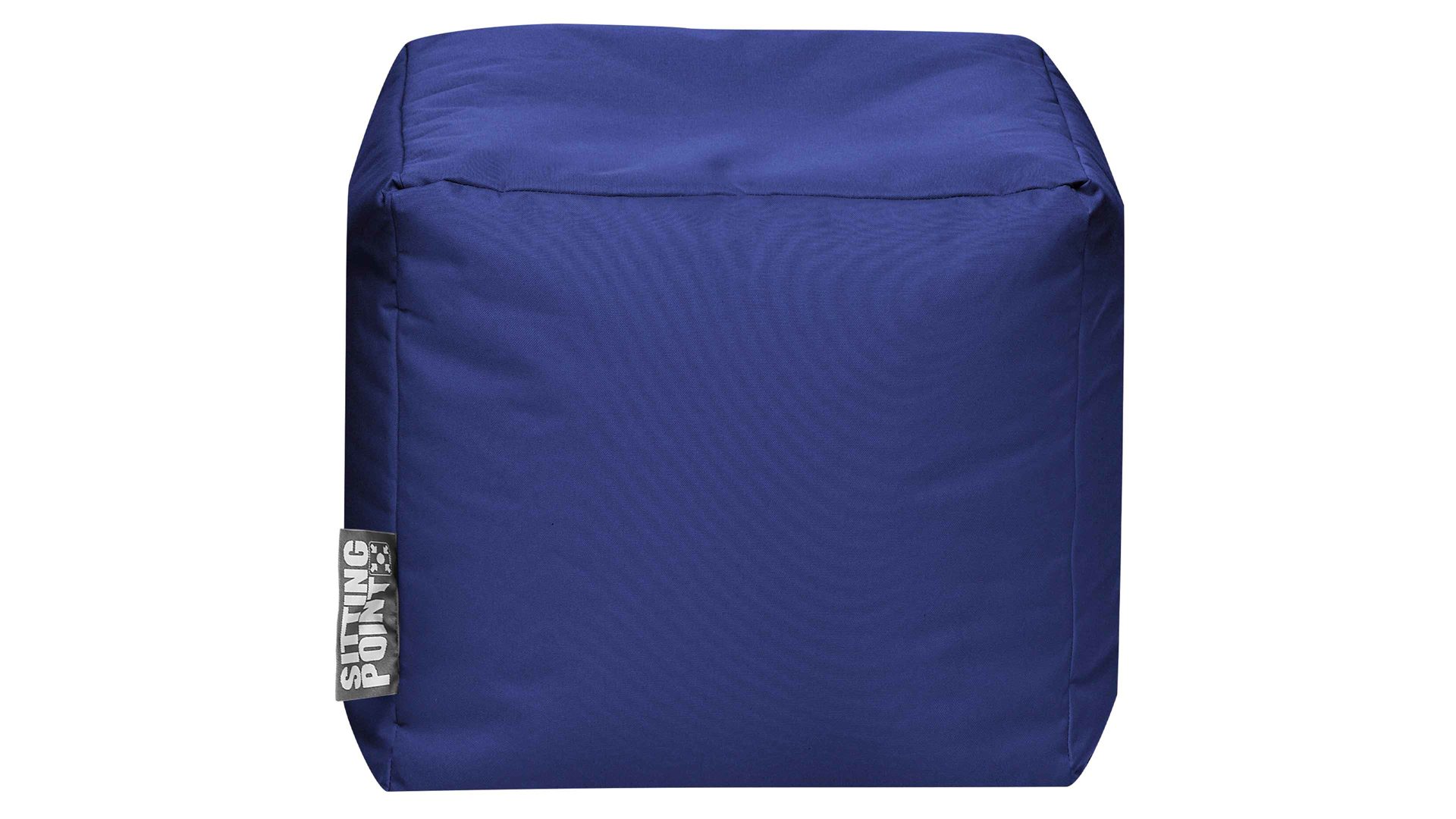 Sitzsack-Würfel Magma sitting point aus Kunstfaser in Blau SITTING POINT Sitzwürfel cube scuba® dunkelblaue Kunstfaser - ca. 40 x 40 x 40 cm
