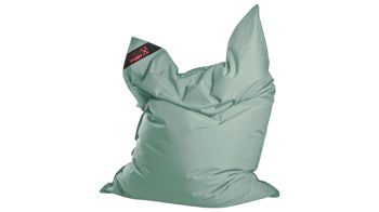 Sitzsack-Bodenkissen Magma sitting point aus Kunstfaser in Grün SITTING POINT Sitzsack bigfoot scuba® - Sitzmöbel eukalyptusfarbene Kunstfaser - ca. 130 x 170 cm