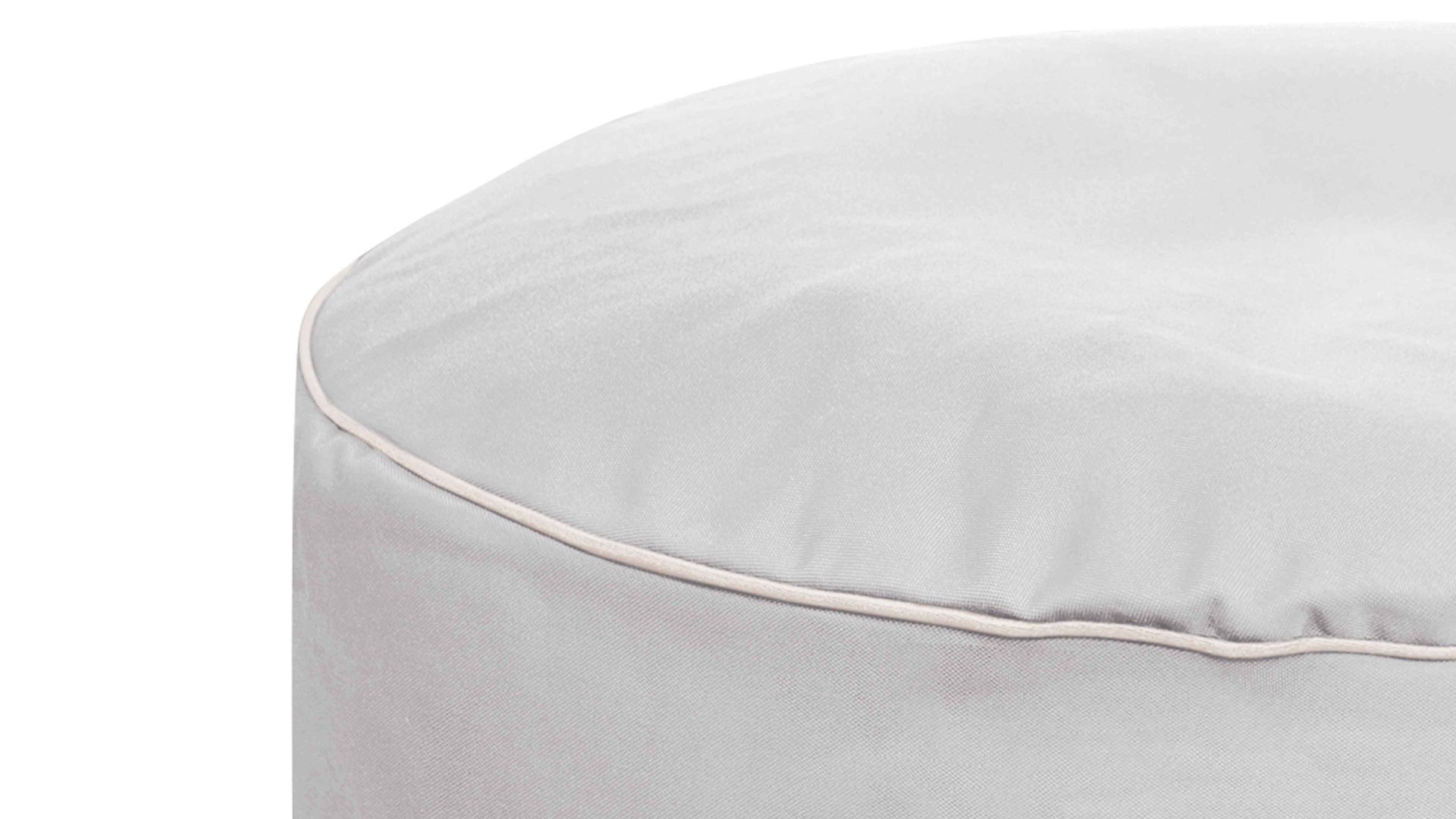 Sitzsack-Hocker Magma sitting point aus Kunstfaser in Hellgrau SITTING POINT Sitzsack-Hocker dotcom scuba® als Kleinmöbel graue Kunstfaser – Durchmesser ca. 50 cm