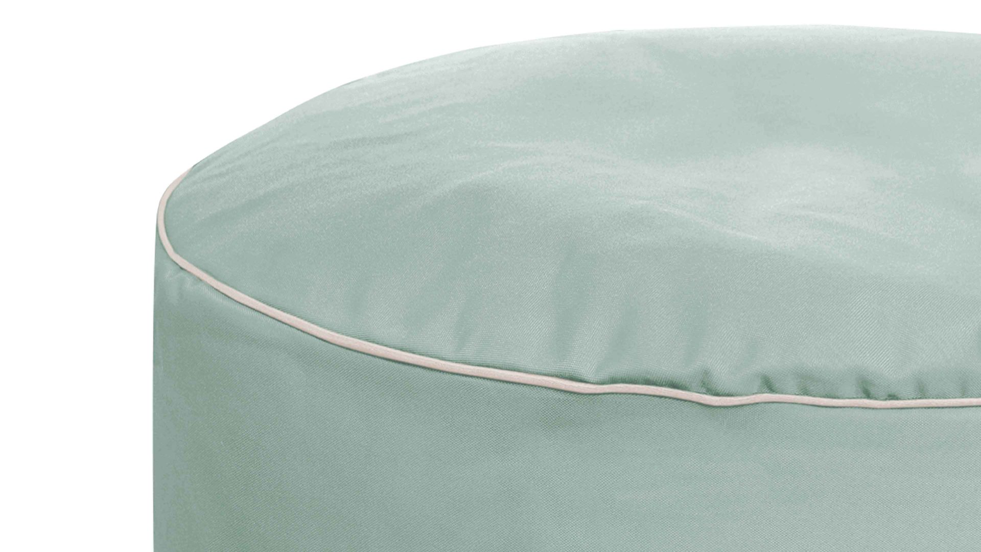 Sitzsack-Hocker Magma sitting point aus Kunstfaser in Grün SITTING POINT Sitzsack-Hocker dotcom scuba® als Kleinmöbel eukalyptusfarbene Kunstfaser – Durchmesser ca. 50 cm