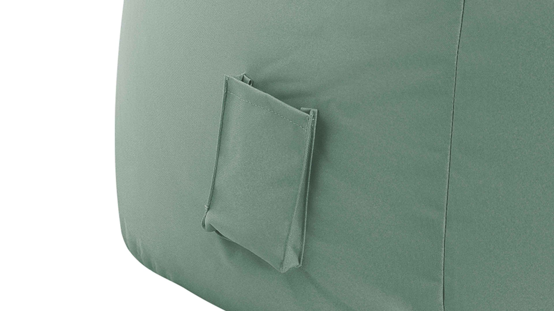 Sitzsack-Sessel Magma sitting point aus Kunstfaser in Grün SITTING POINT Sitzsack-Sessel swing scuba® eukalyptusfarbene Kunstfaser - ca. 95 x 90 x 65 cm