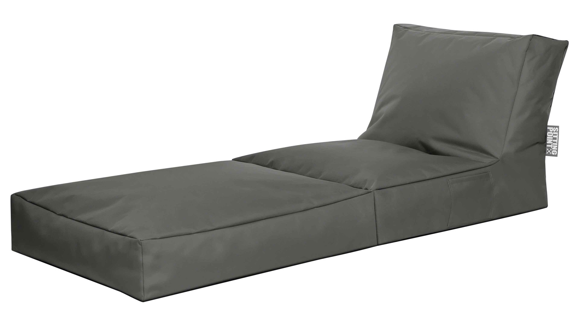 Sitzsack-Liege Magma sitting point aus Kunstfaser in Anthrazit SITTING POINT Funktions-Sitzsack twist scuba® anthrazitfarbene Kunstfaser - ca. 300 Liter