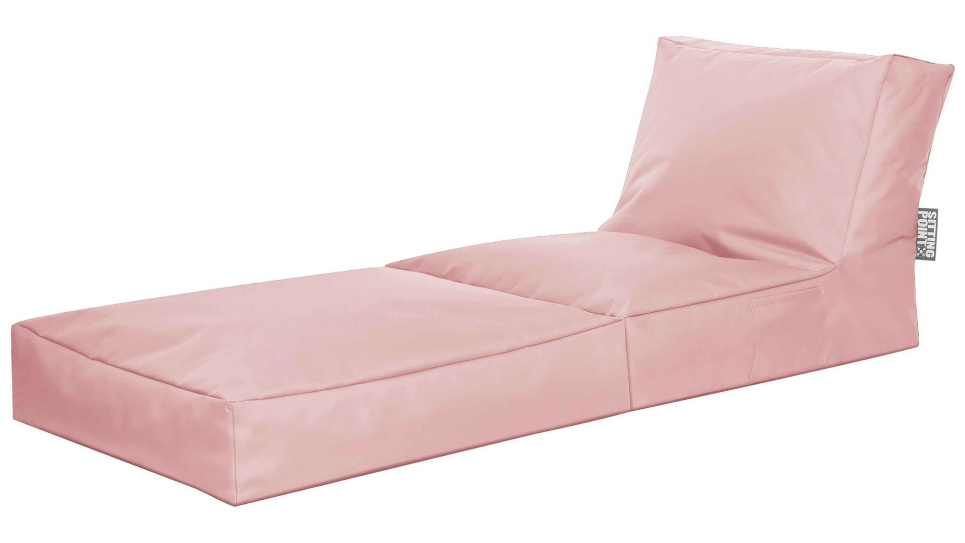 Sitzsack-Liege Magma sitting point aus Kunstfaser in Rosa SITTING POINT Funktions-Sitzsack twist scuba® altrosa Kunstfaser - ca. 300 Liter