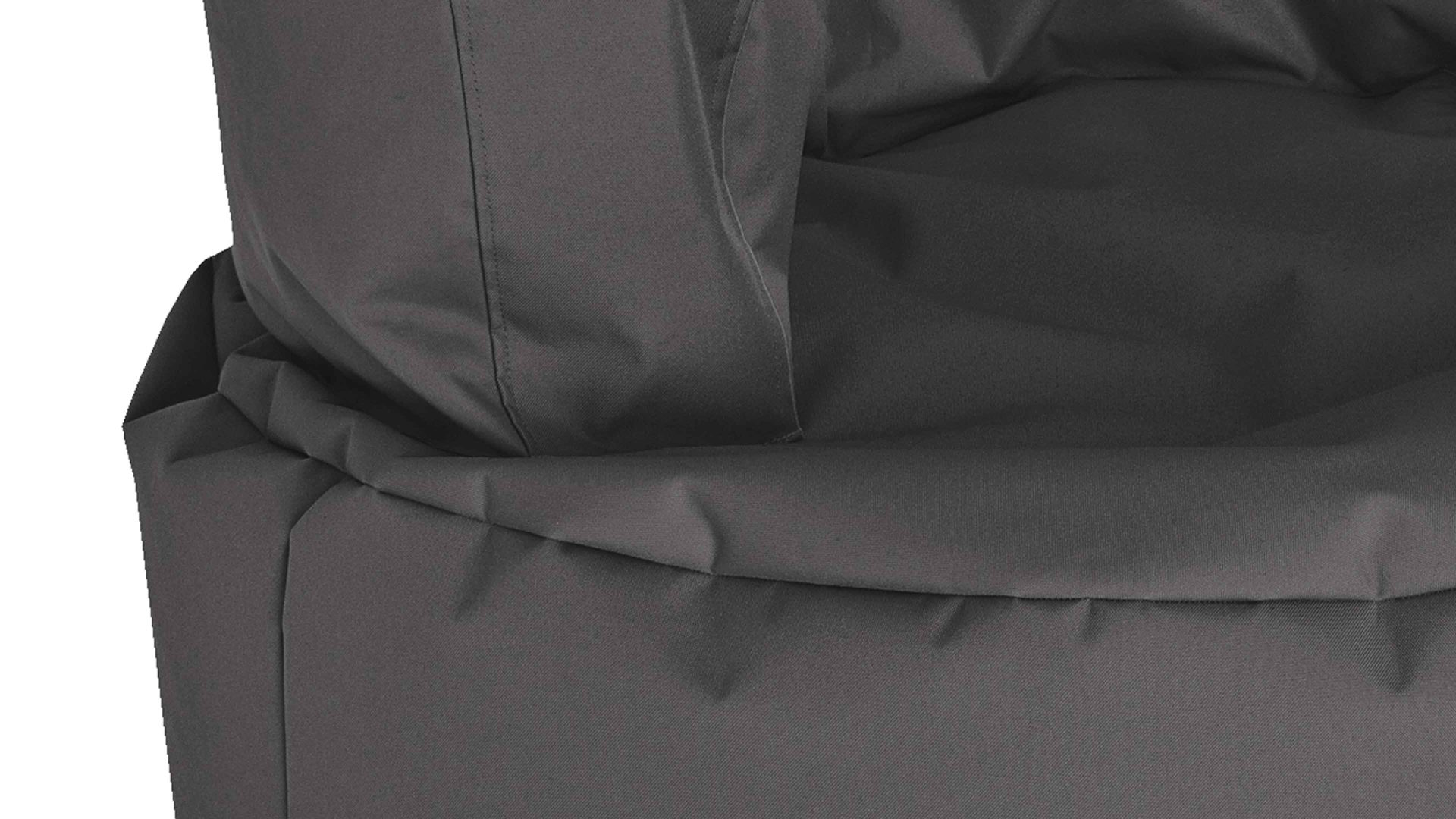 Sitzsack-Sessel Magma sitting point aus Kunstfaser in Anthrazit SITTING POINT Sitzsack-Sessel bebop uni scuba® als Sitzmöbel anthrazitfarbene Kunstfaser - ca. 85 x 65 cm