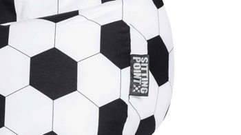 Standard-Sitzsack Magma sitting point aus Naturfaser in Weiß SITTING POINT Sitzsack Fußball XL als Sitzmöbel Weiß - ca. 220 Liter