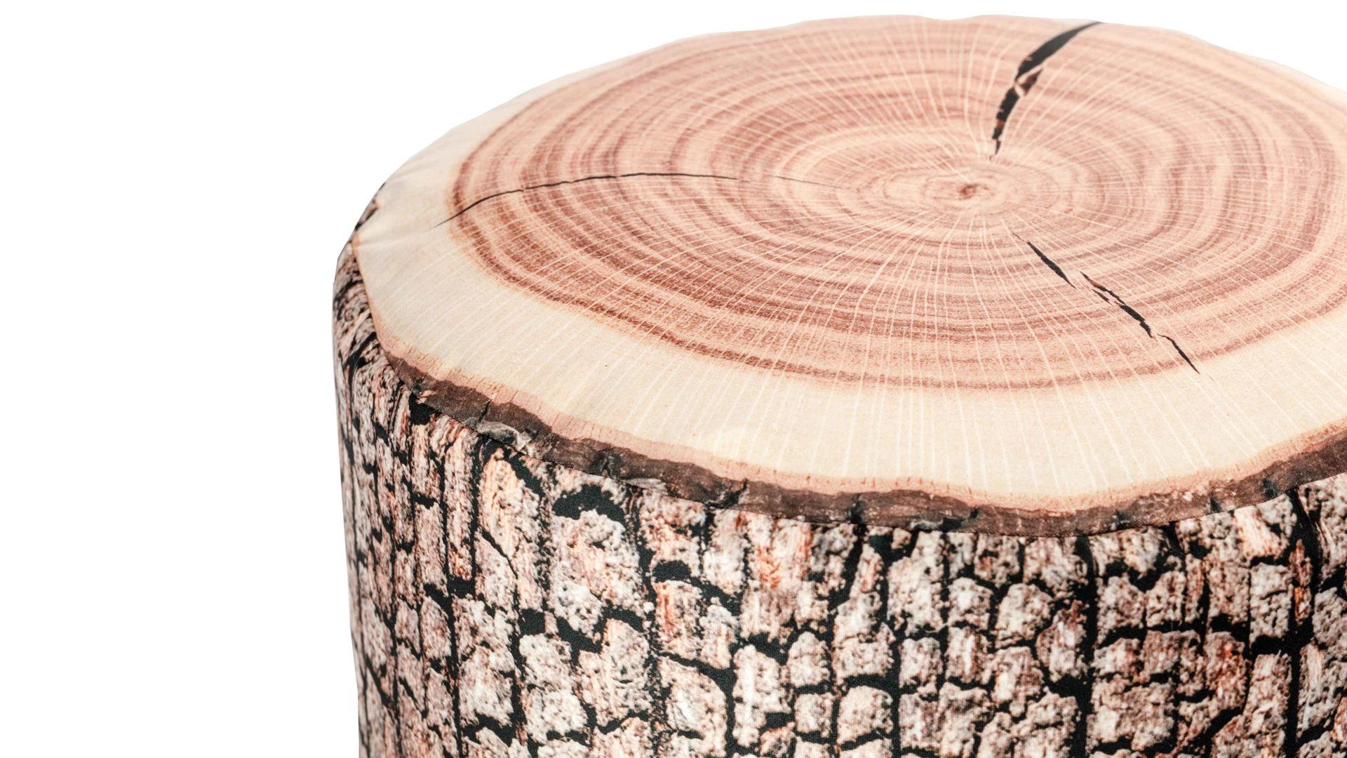 Sitzsack-Hocker Magma sitting point aus Kunstfaser in Holzfarben SITTING POINT Sitzsack-Hocker Dot Com Wood Höhe ca. 100 cm - Mikrofaser