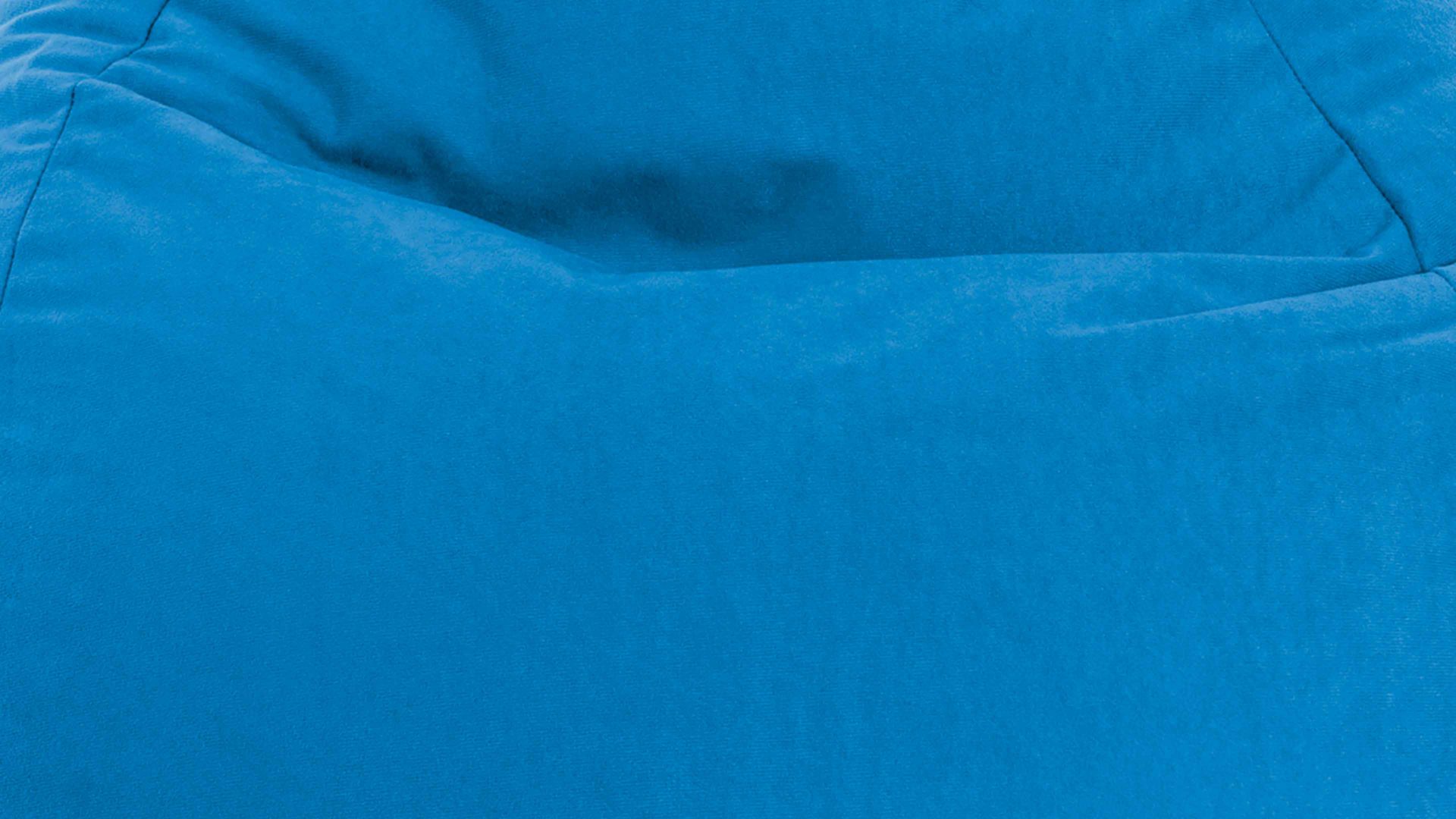 Standard-Sitzsack Magma sitting point aus Kunstfaser in Blau SITTING POINT beanbag easy L - Sitzmöbel blaue Mikrofaser - ca. 120 Liter