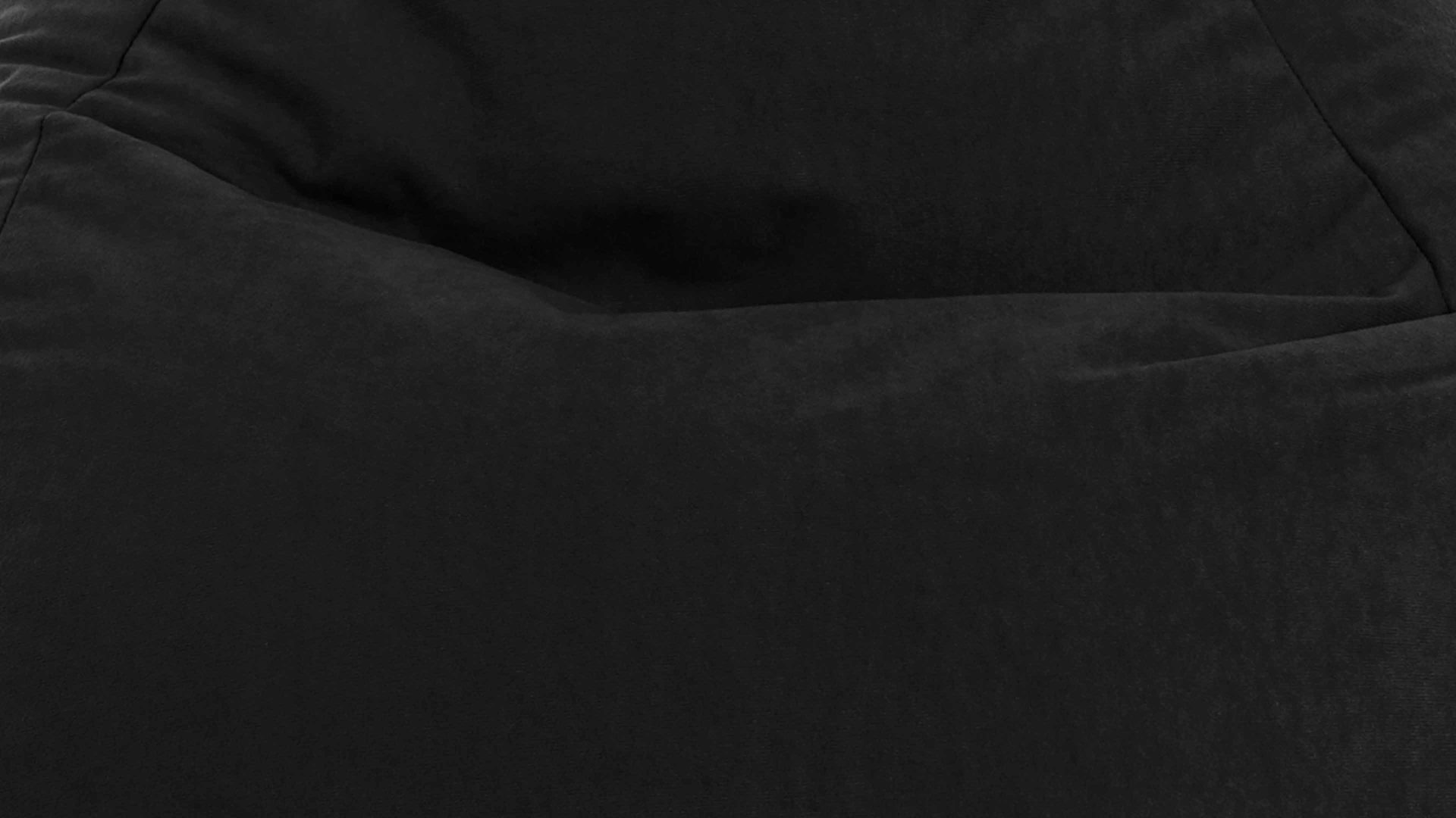 Standard-Sitzsack Magma sitting point aus Kunstfaser in Schwarz SITTING POINT beanbag easy L - Sitzmöbel schwarze Mikrofaser - ca. 120 Liter