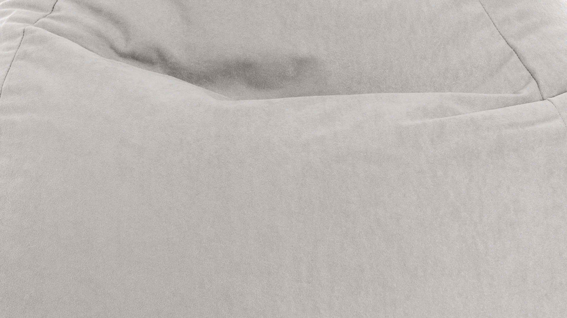 Standard-Sitzsack Magma sitting point aus Kunstfaser in Hellgrau SITTING POINT beanbag easy XL als Sitzmöbel graue Mikrofaser - ca. 220 Liter