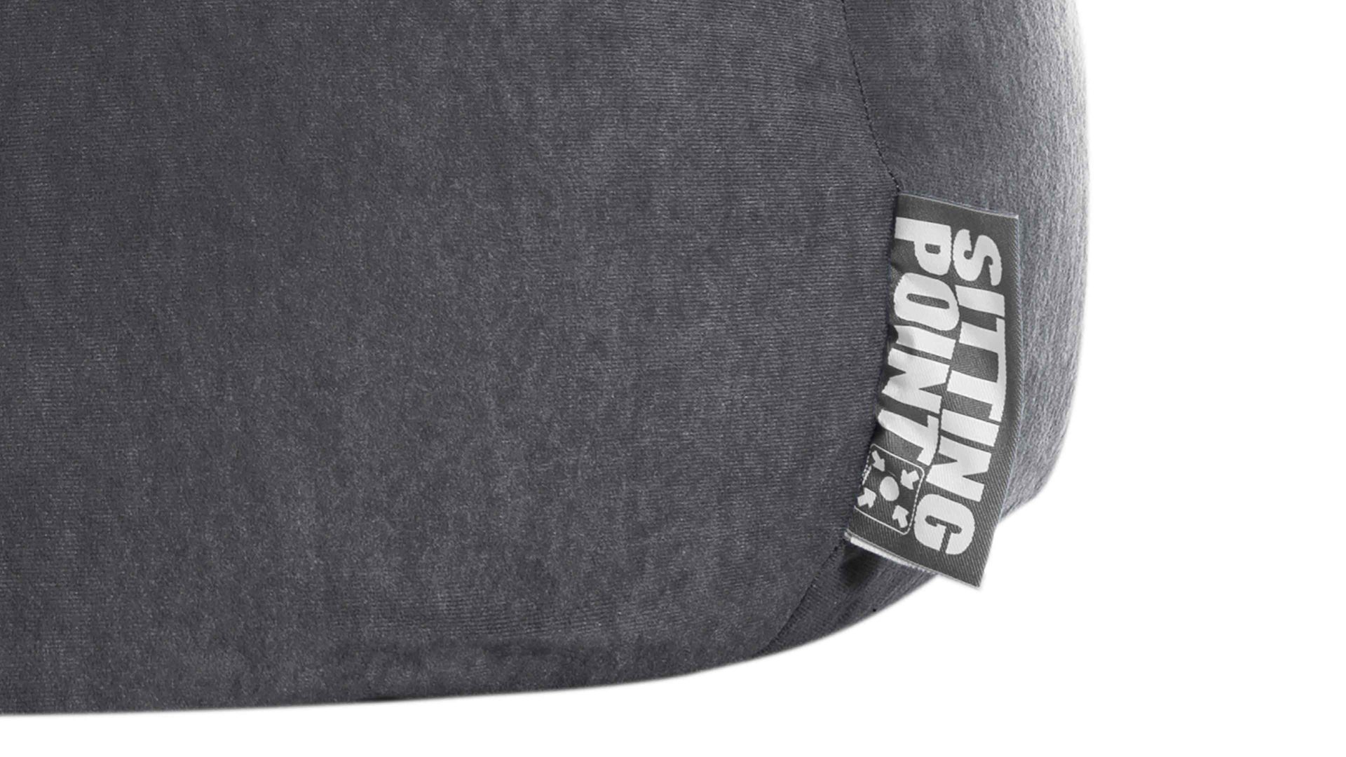 Standard-Sitzsack Magma sitting point aus Kunstfaser in Anthrazit SITTING POINT beanbag easy L - Sitzmöbel anthrazitfarbene Mikrofaser - ca. 120 Liter