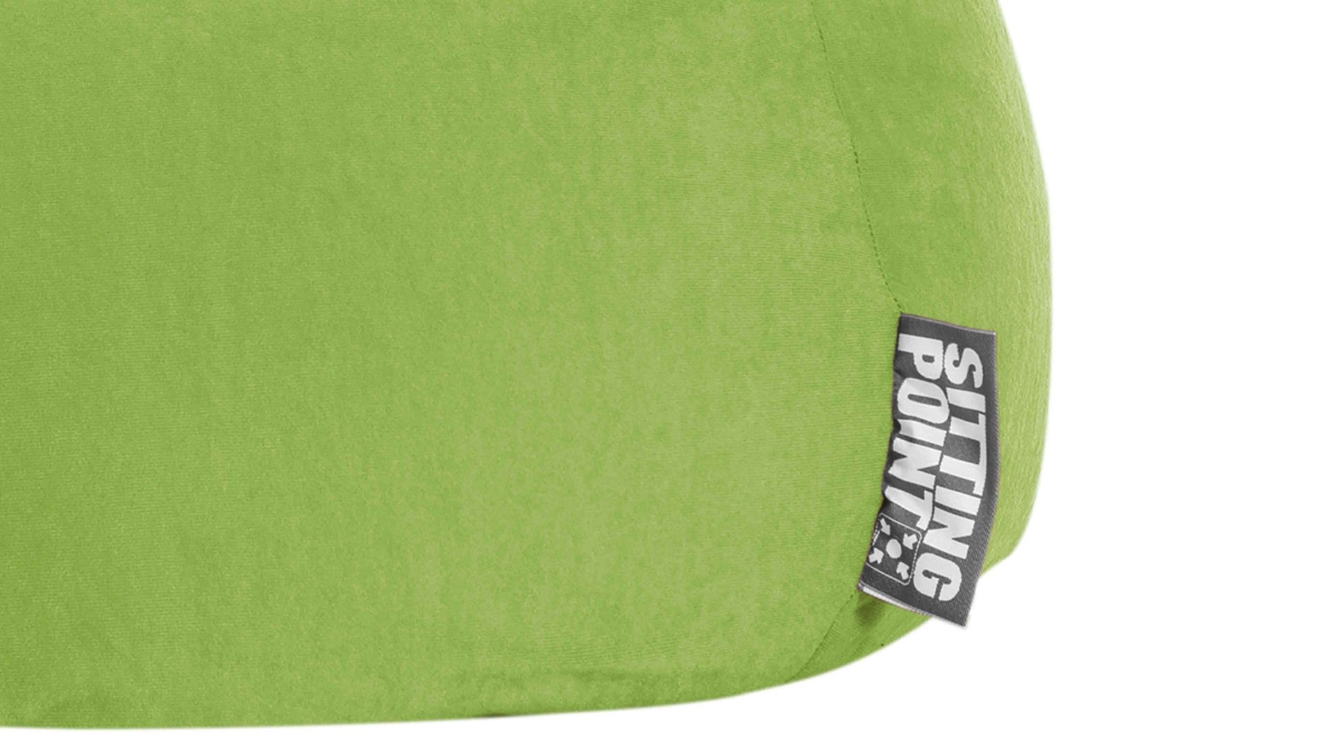 Standard-Sitzsack Magma sitting point aus Kunstfaser in Hellgrün SITTING POINT beanbag easy XL als Sitzmöbel grüne Mikrofaser - ca. 220 Liter