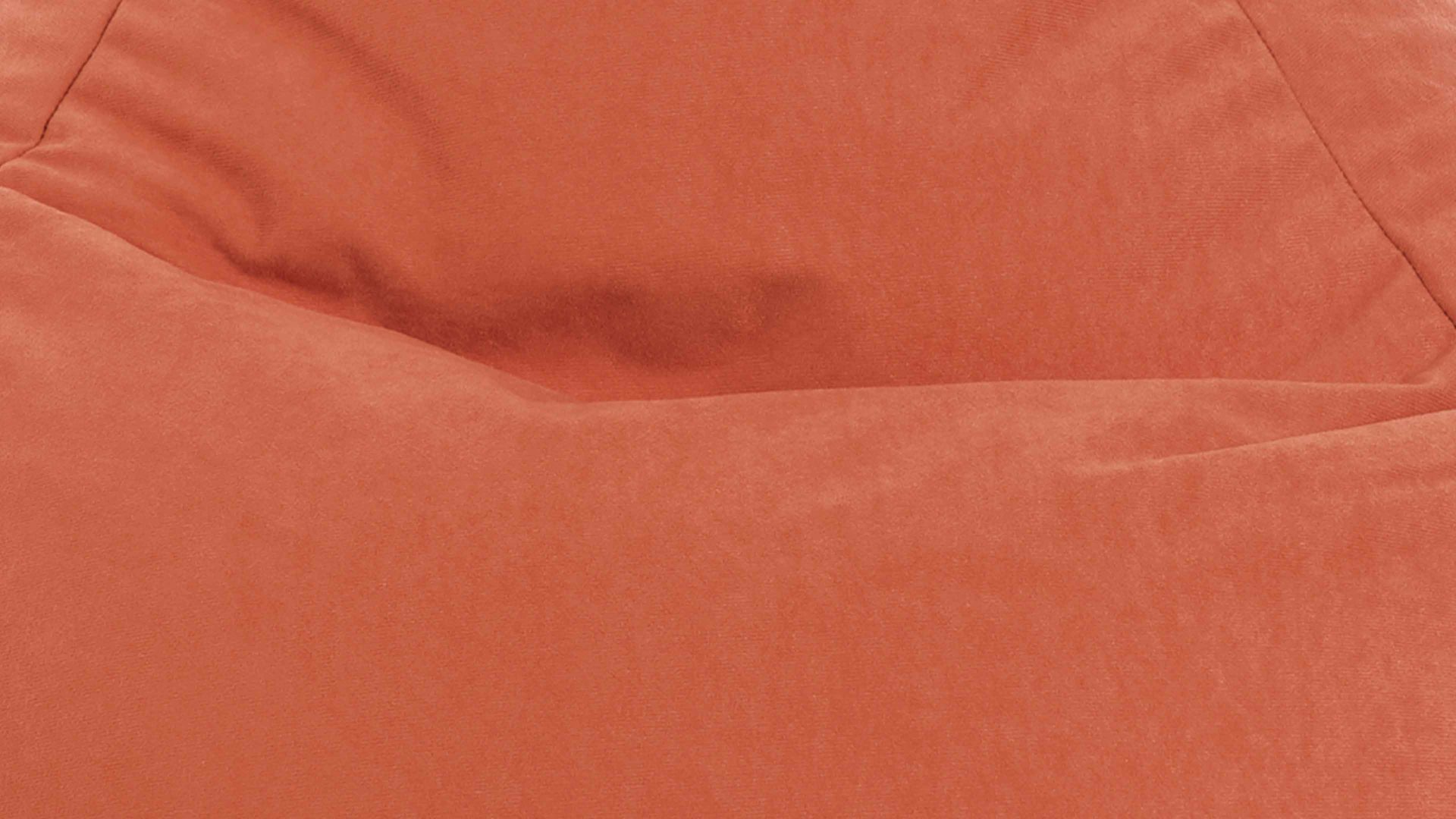 Standard-Sitzsack Magma sitting point aus Kunstfaser in Orange SITTING POINT beanbag easy XL als Sitzmöbel orange Mikrofaser - ca. 220 Liter