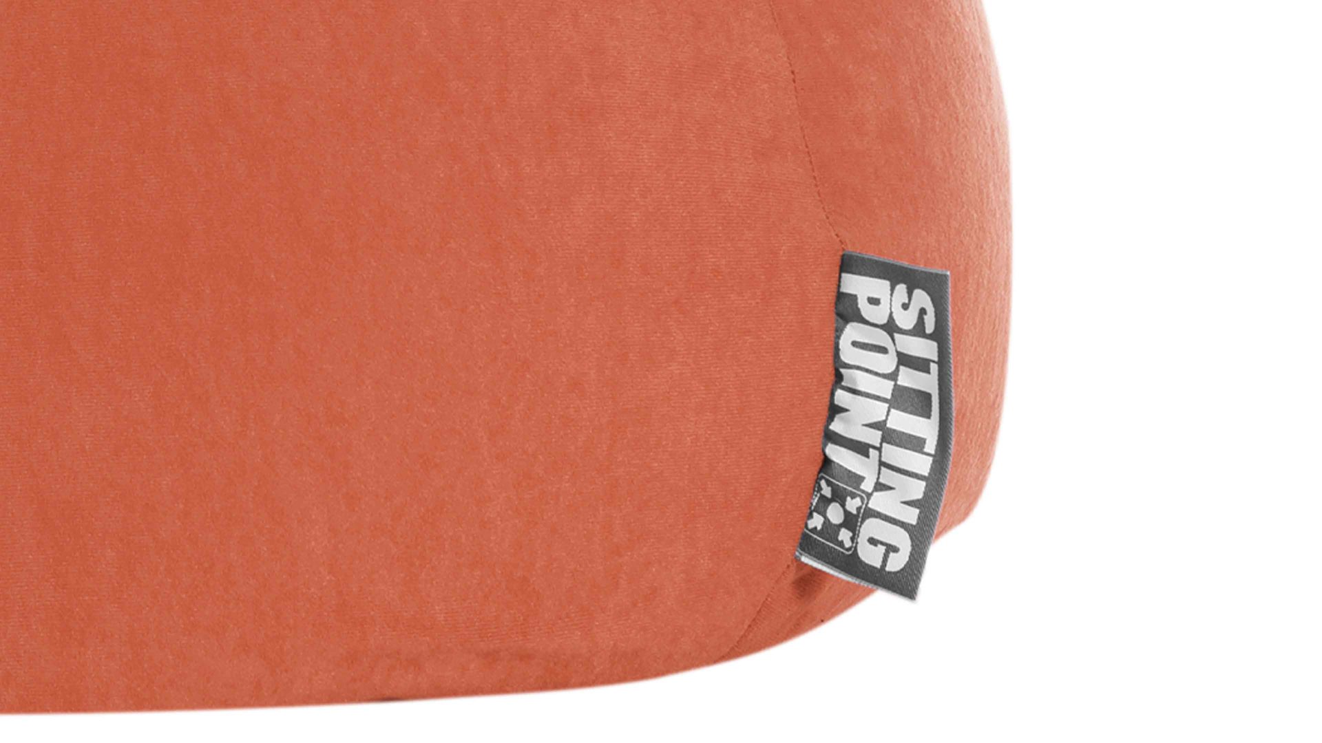 Standard-Sitzsack Magma sitting point aus Kunstfaser in Orange SITTING POINT beanbag easy XL als Sitzmöbel orange Mikrofaser - ca. 220 Liter