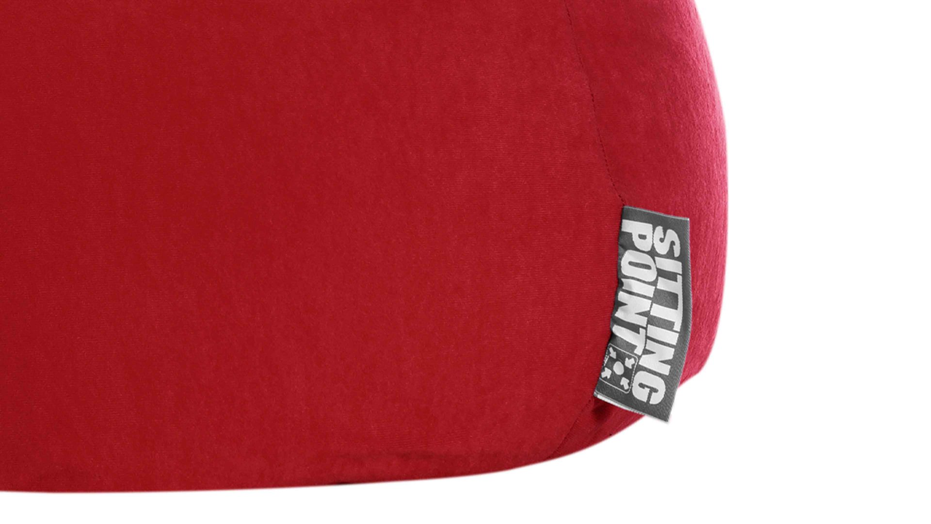Standard-Sitzsack Magma sitting point aus Kunstfaser in Dunkelrot SITTING POINT beanbag easy L - Sitzmöbel rote Mikrofaser - ca. 120 Liter