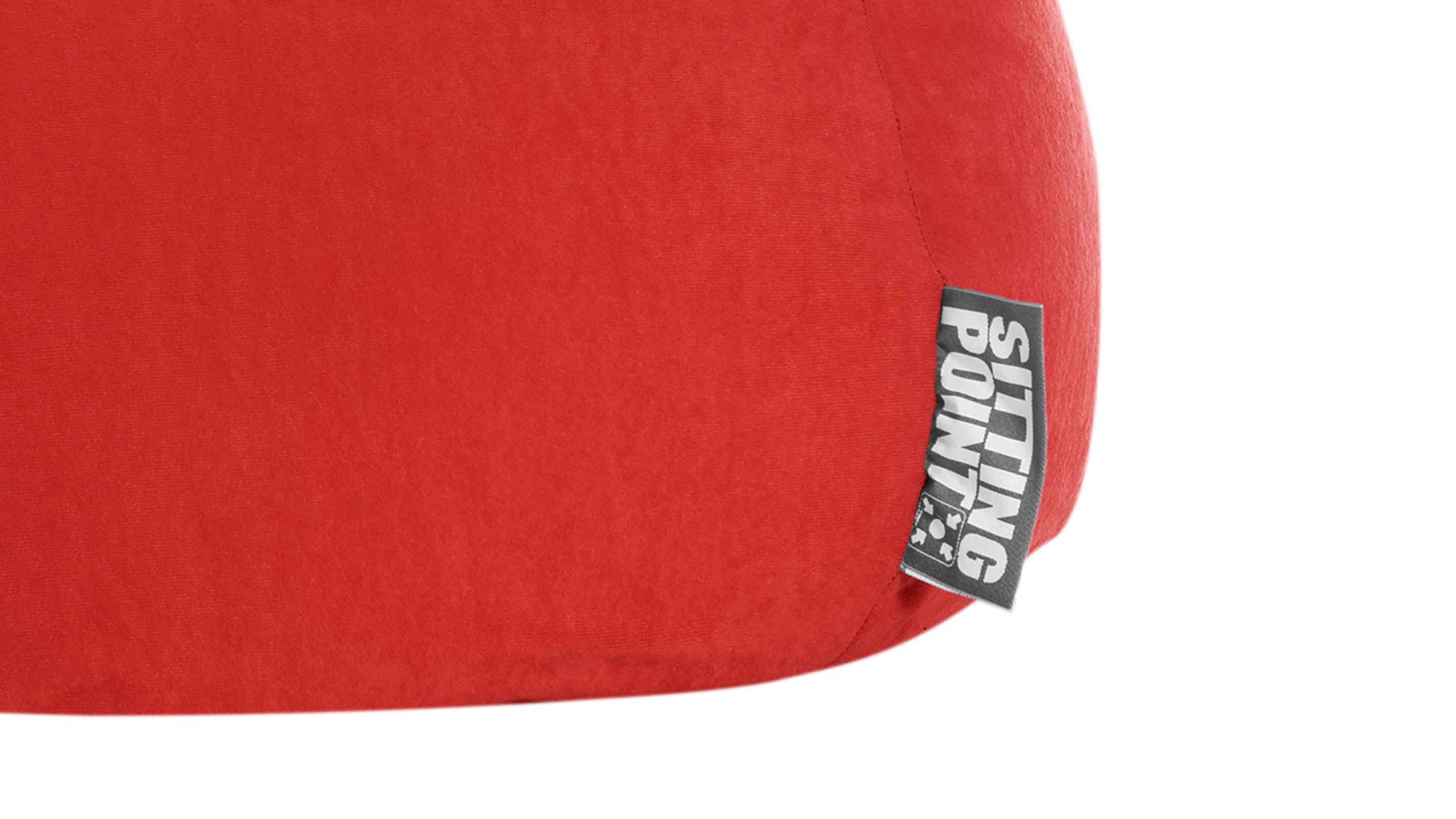 Standard-Sitzsack Magma sitting point aus Kunstfaser in Rot SITTING POINT beanbag easy XL als Sitzmöbel tomatenrote Mikrofaser - ca. 220 Liter