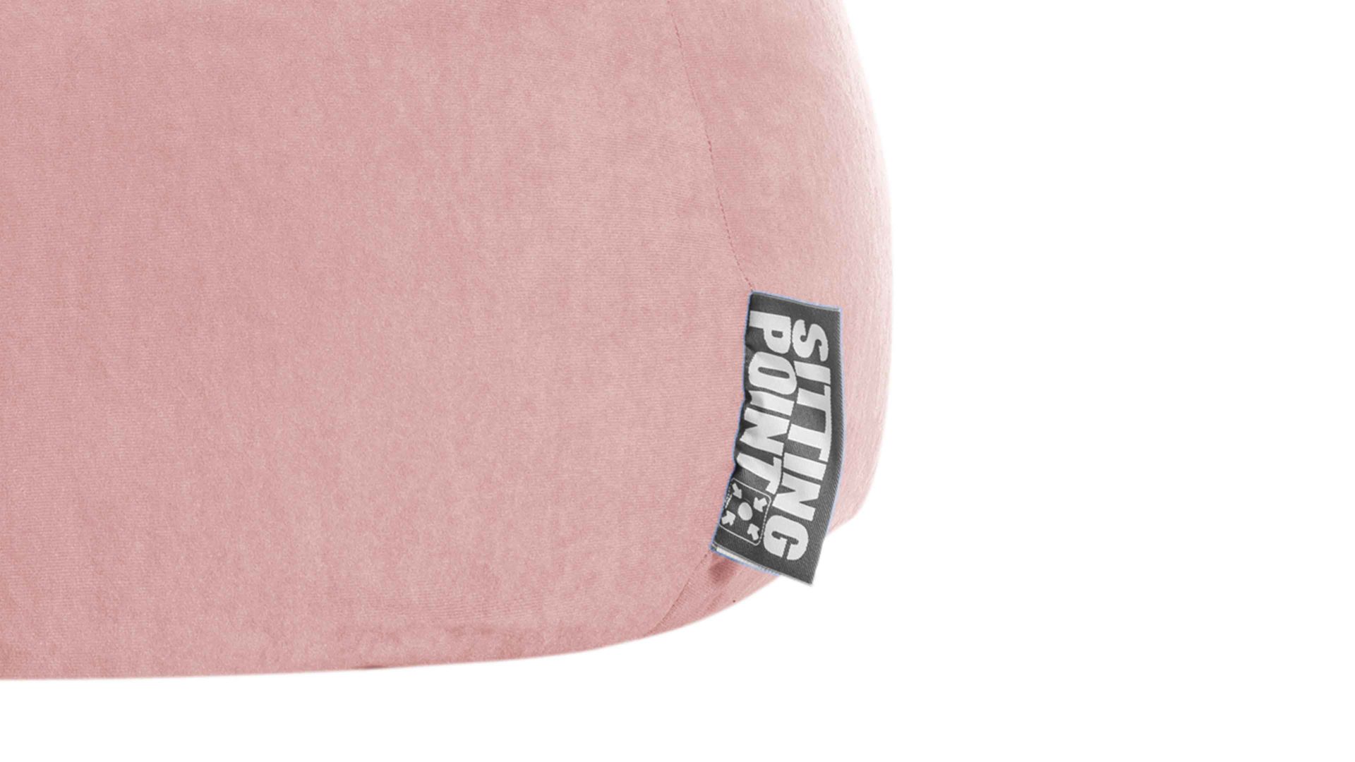 Standard-Sitzsack Magma sitting point aus Kunstfaser in Rosa SITTING POINT beanbag easy L - Sitzmöbel altrosa Mikrofaser - ca. 120 Liter