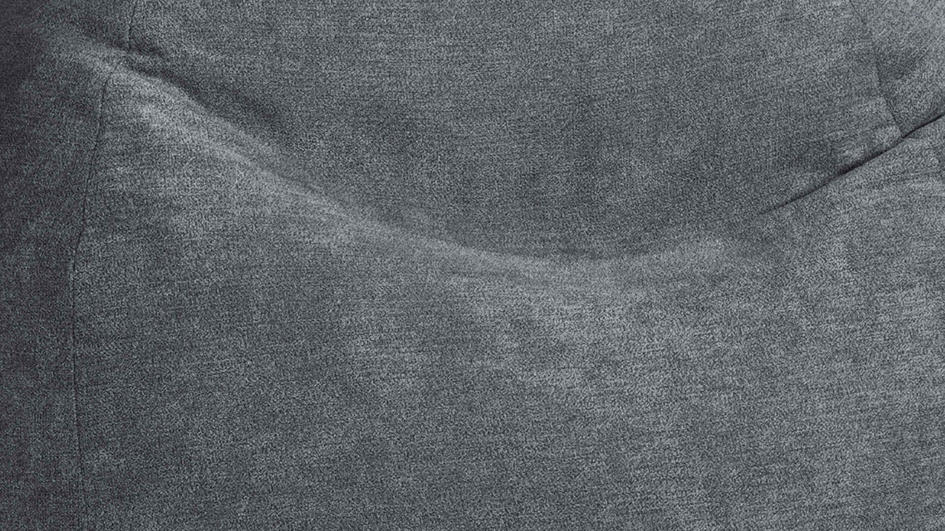 Sitzsack Magma sitting point aus Kunstfaser in Anthrazit SITTING POINT beanbag alfa XXL - lässiger Sitzsack anthrazitfarbener Velours 007 – ca. 300 Liter