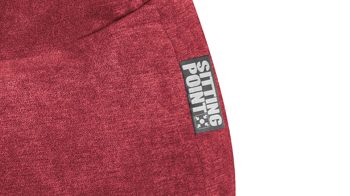 Sitzsack Magma sitting point aus Kunstfaser in Dunkelrot SITTING POINT beanbag alfa XL - lässiger Sitzsack weinroter Velours 055 – ca. 220 Liter