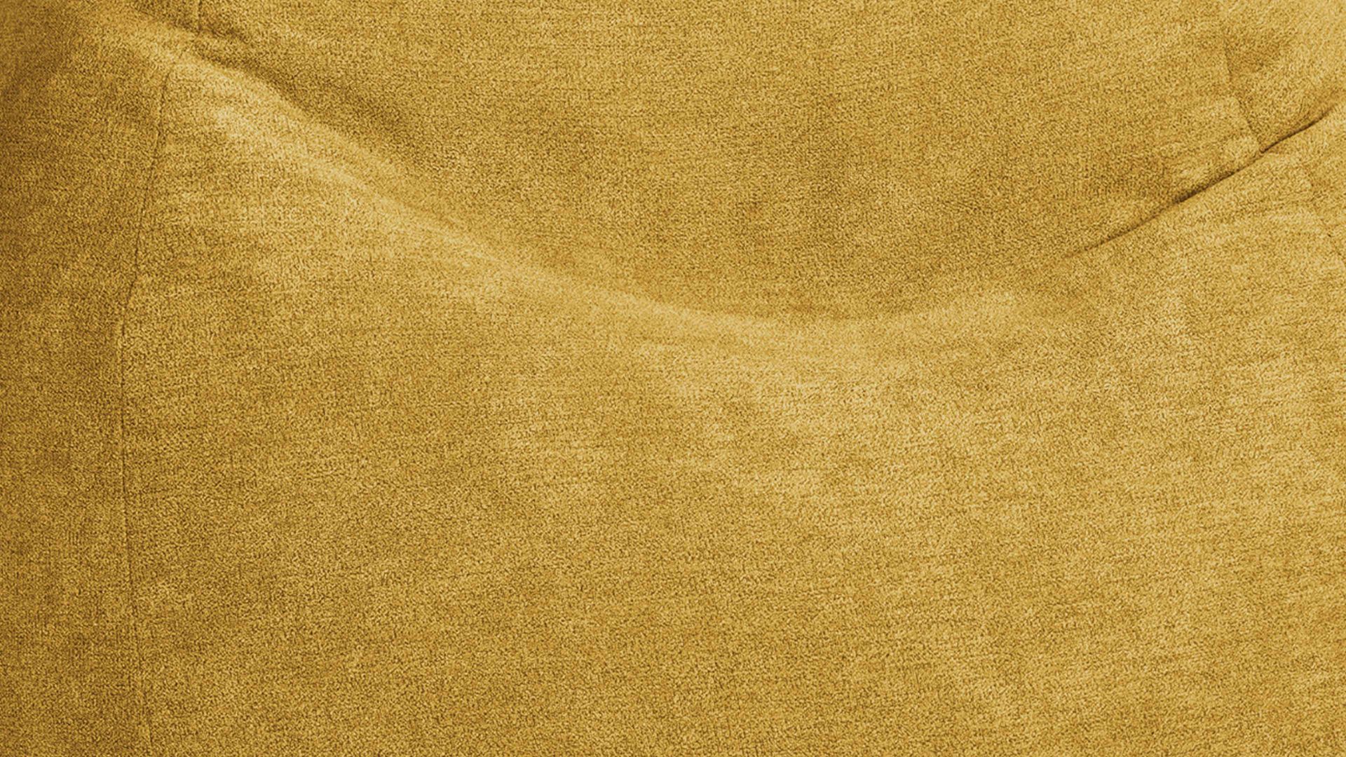 Sitzsack Magma sitting point aus Kunstfaser in Gelb SITTING POINT beanbag alfa XXL - lässiger Sitzsack senffarbener Velours 067 – ca. 300 Liter