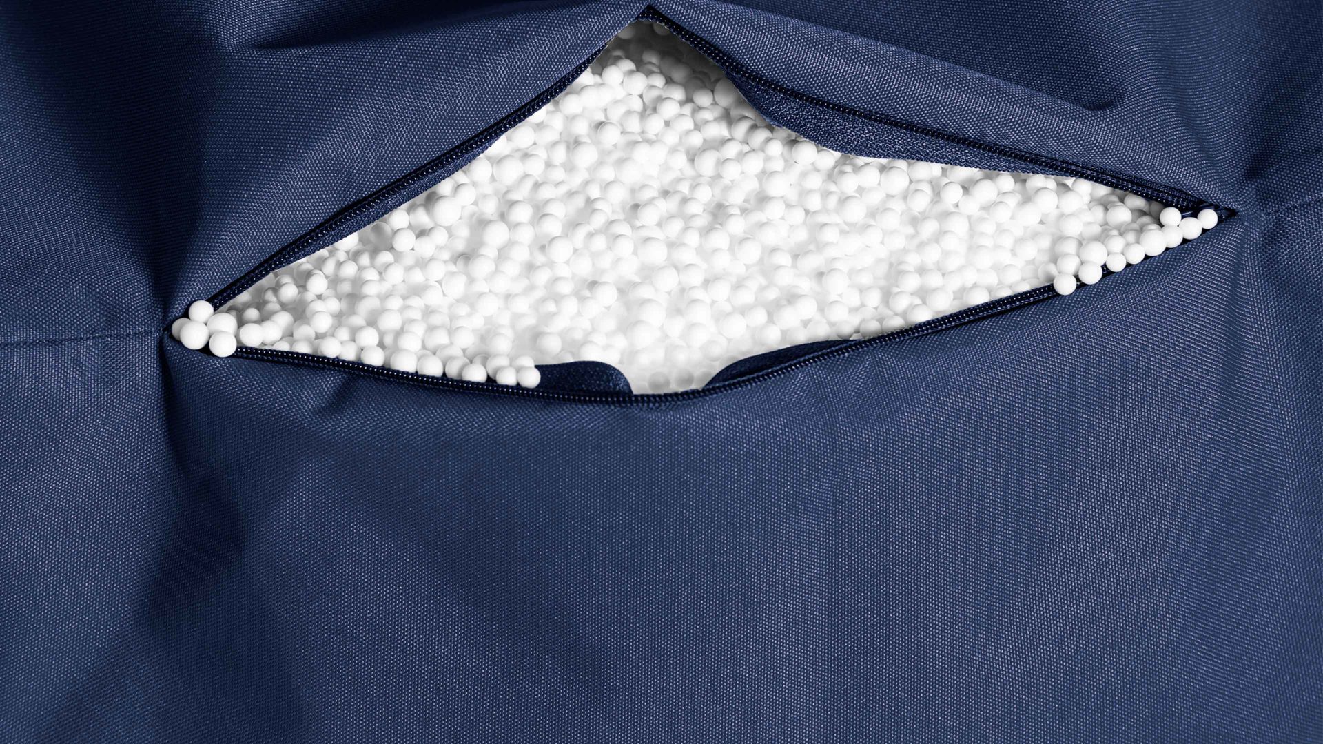 Sitzsack-Liege Magma sitting point aus Kunstfaser in Jeansblau SITTING POINT Funktions-Sitzsack twist scuba® jeansblaue Kunstfaser - ca. 300 Liter