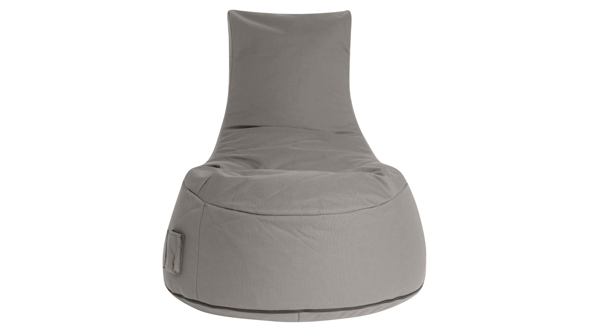 Sitzsack-Sessel Magma sitting point aus Kunstfaser in Hellgrau SITTING POINT Sitzsack-Sessel swing outside graue Outdoor-Kunstfaser - ca. 300 Liter