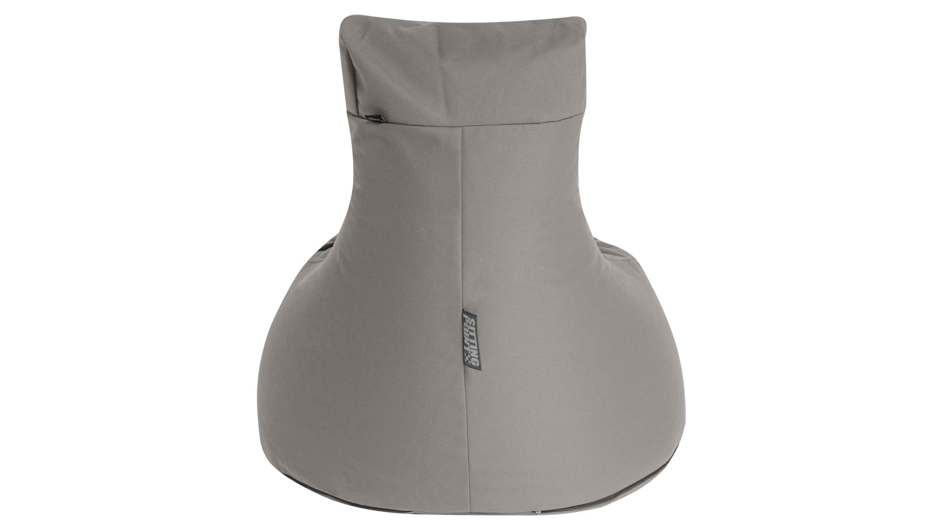 Sitzsack-Sessel Magma sitting point aus Kunstfaser in Hellgrau SITTING POINT Sitzsack-Sessel swing outside graue Outdoor-Kunstfaser - ca. 300 Liter