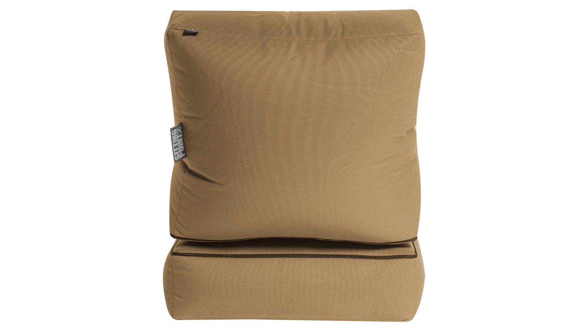 Sitzsack-Liege Magma sitting point aus Kunstfaser in Braun SITTING POINT Sitzsack-Sessel twist outside braune Outdoor-Kunstfaser - ca. 300 Liter