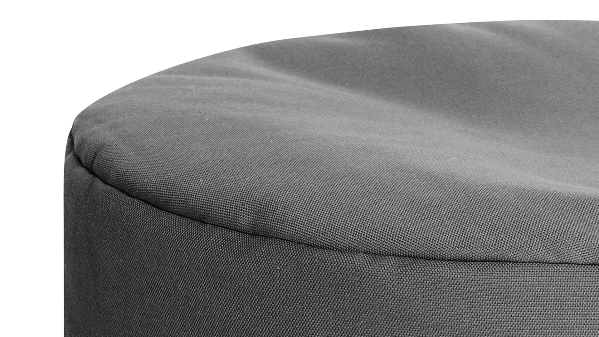 Sitzsack-Hocker Magma sitting point aus Kunstfaser in Anthrazit SITTING POINT Sitzsack-Hocker dotcom outside als Kleinmöbel anthrazitfarbene Outdoor-Kunstfaser – Durchmesser ca. 60 cm